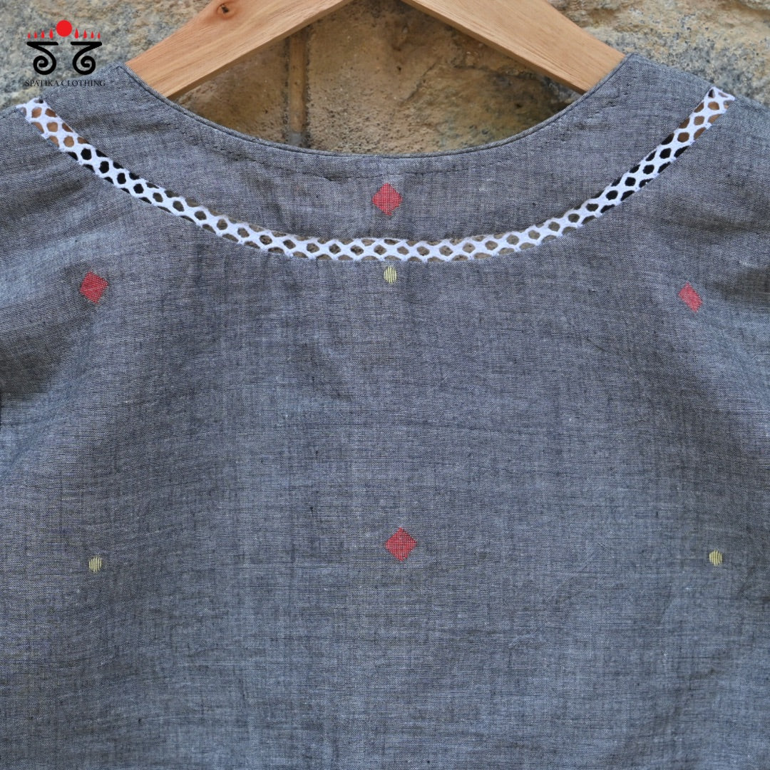 Jamdhani Lace Hand Crafted Blouse
