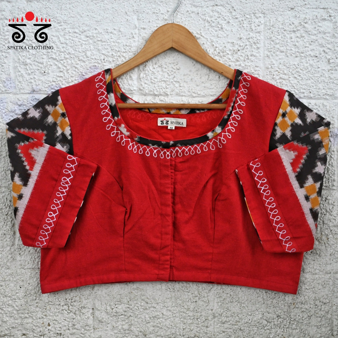 Telia Rumal - Kolam Blouse