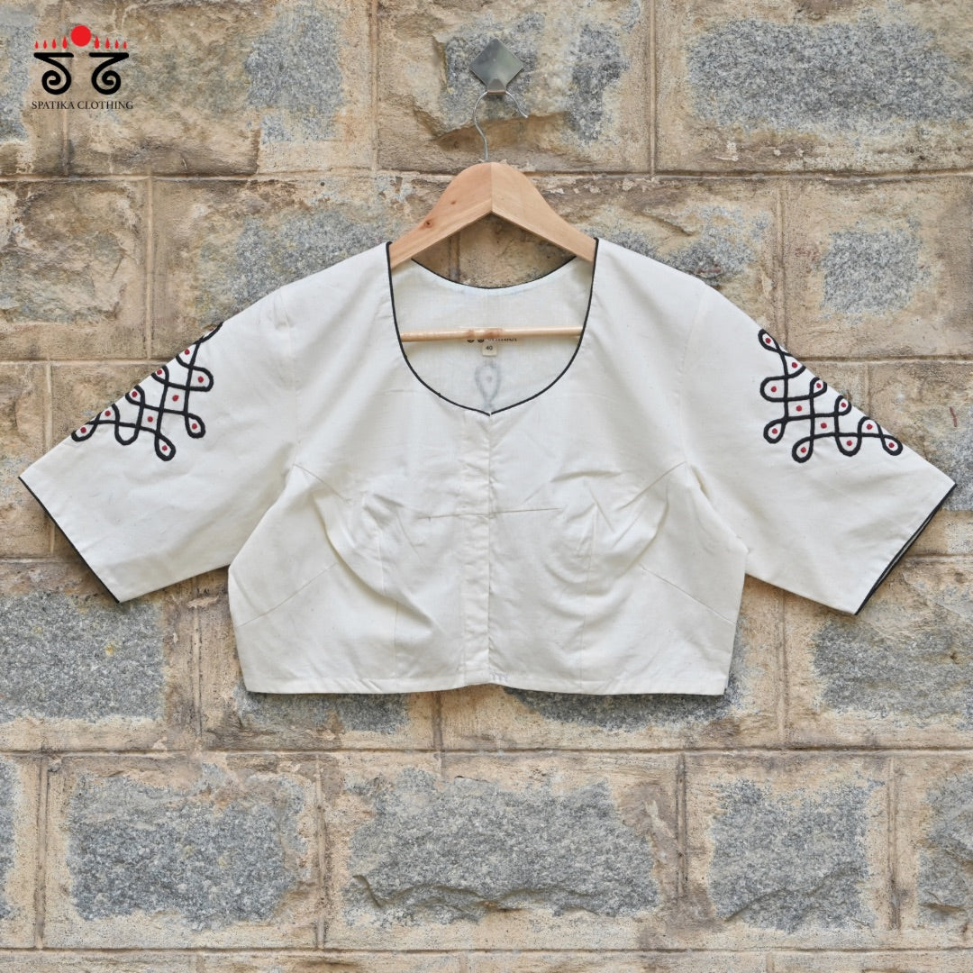 Kolam Blouse Plain