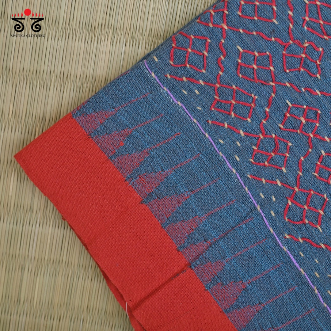 Lambani Hand - Embroidered Ponduru Blouse Fabric