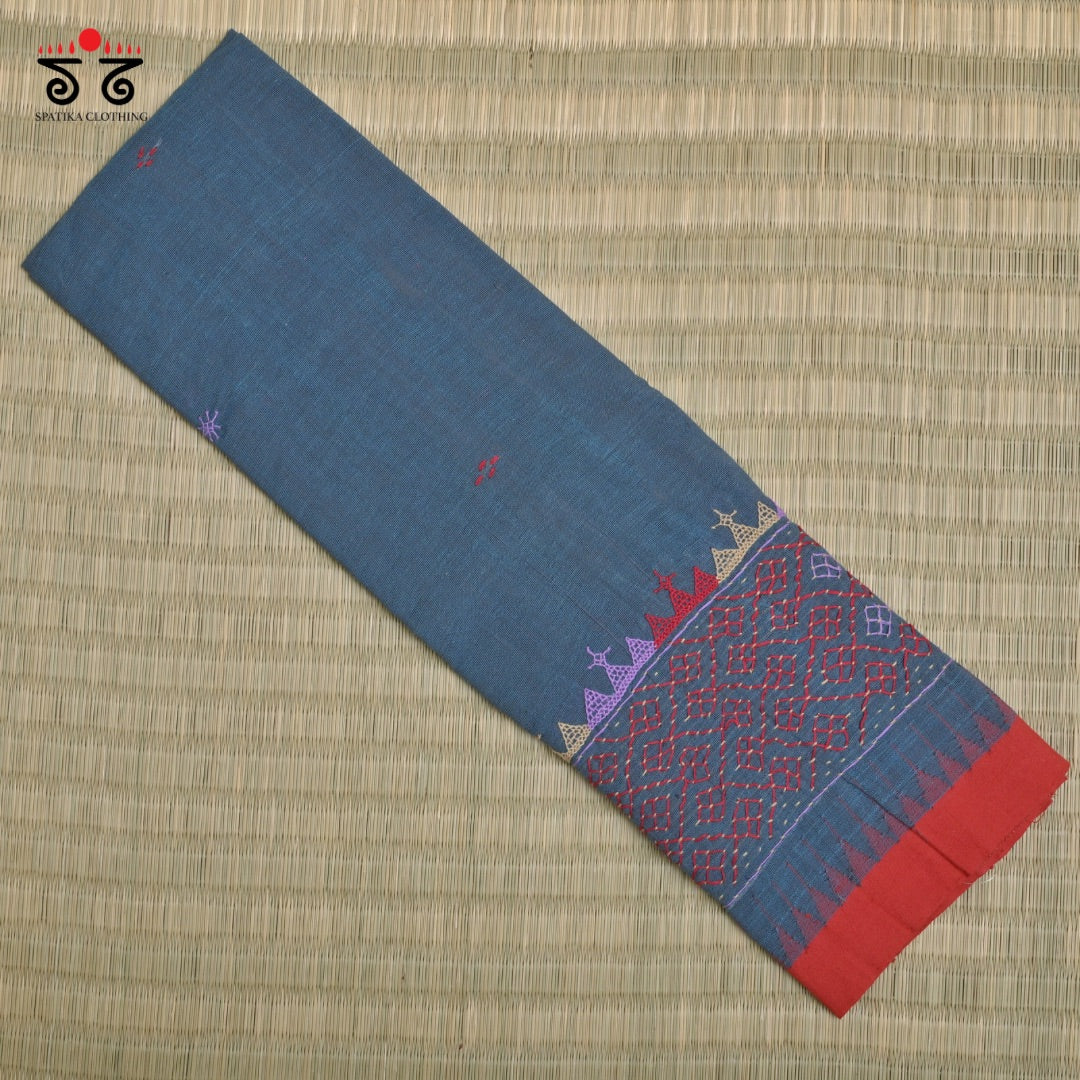 Lambani Hand - Embroidered Ponduru Blouse Fabric