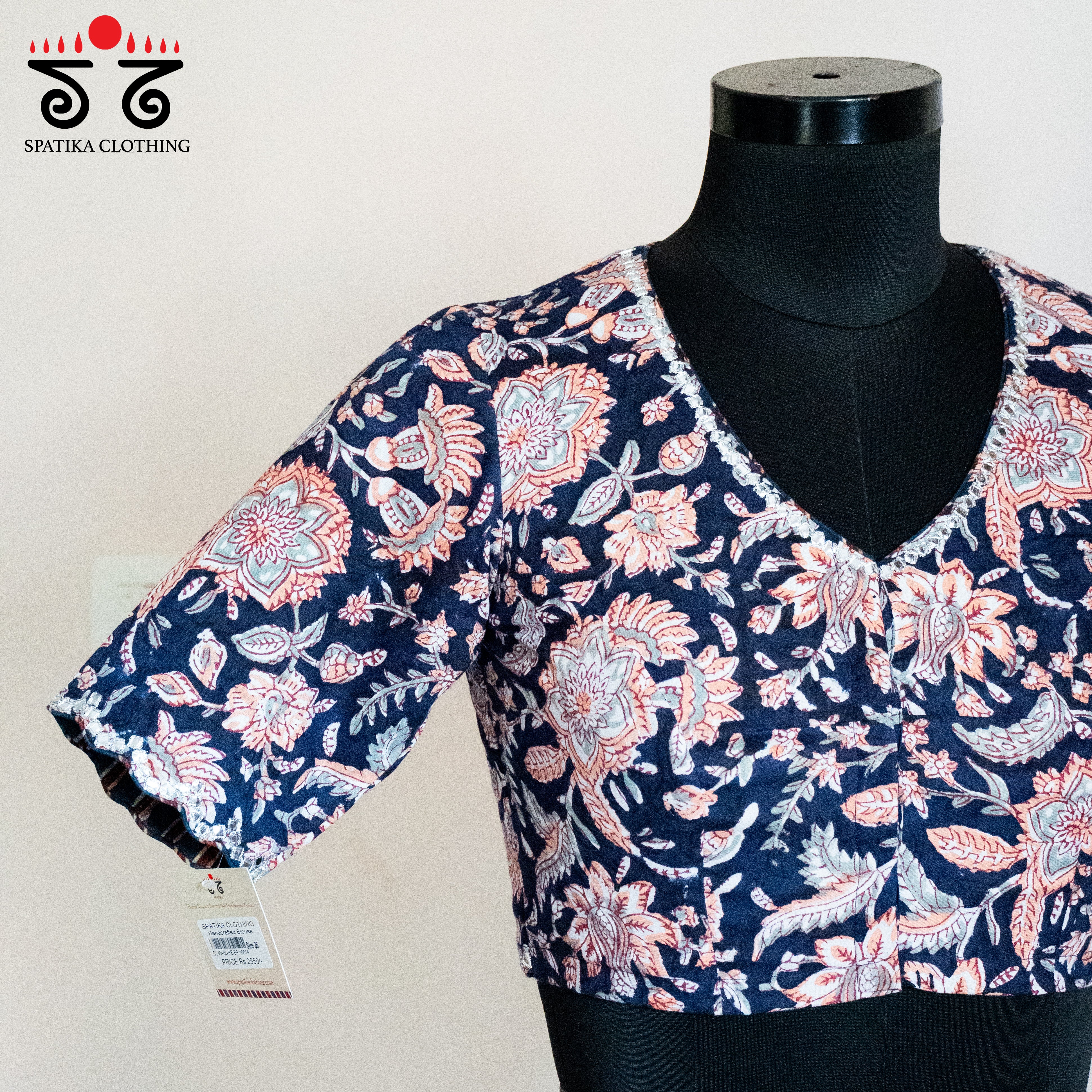 The Scalloped Blue Blouse