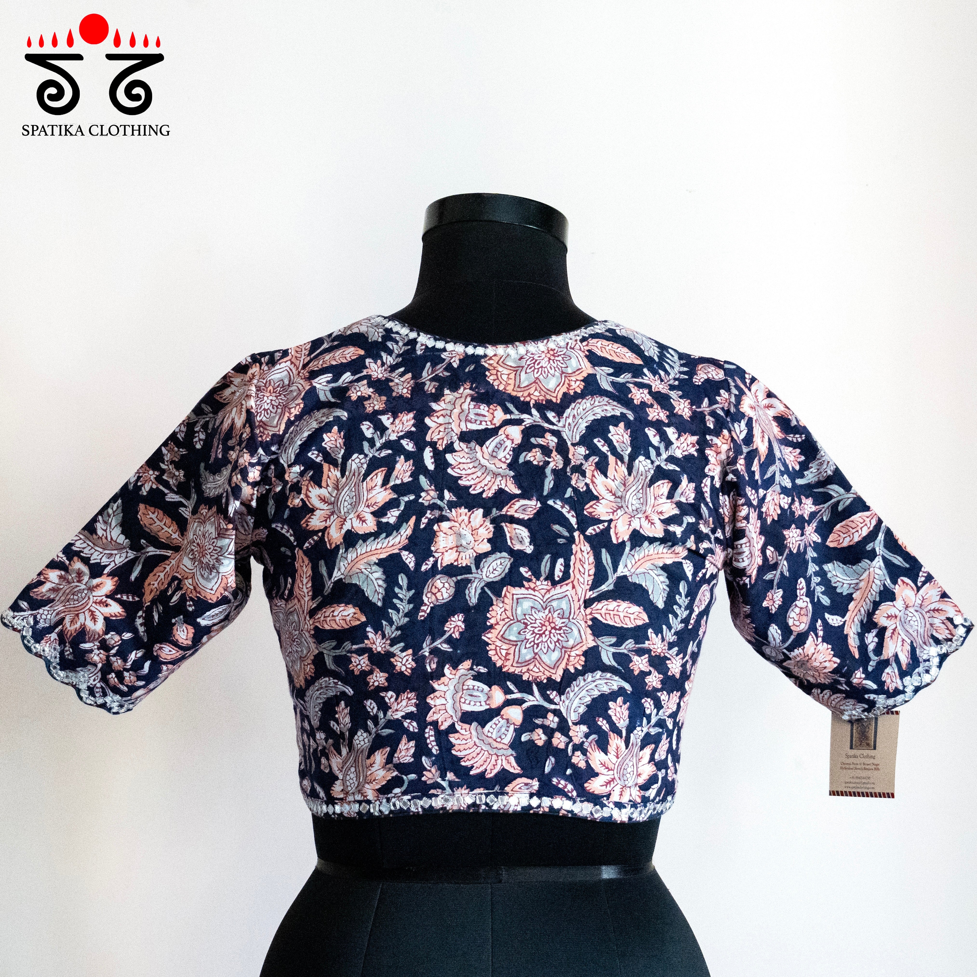 The Scalloped Blue Blouse