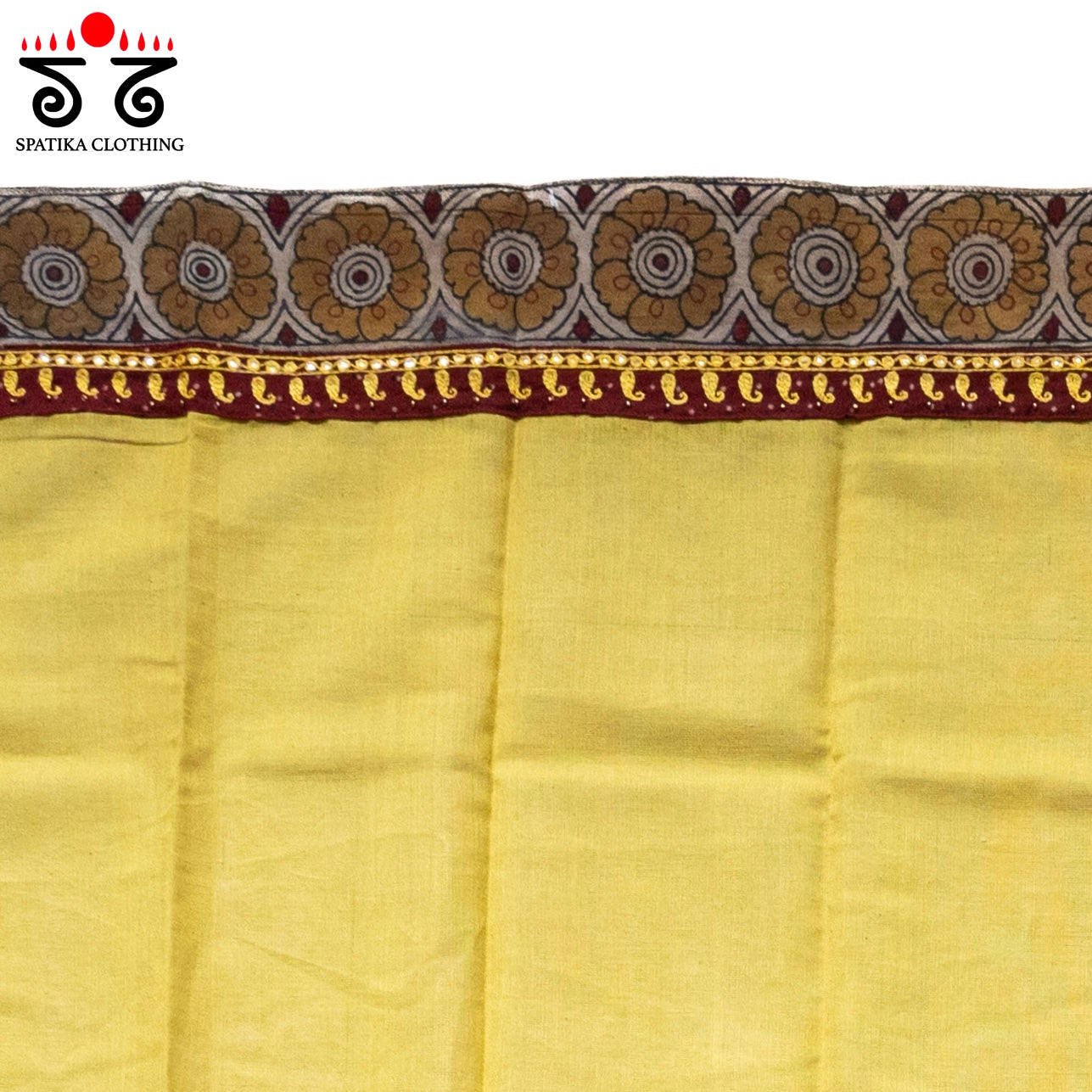 Kalamkari Hand Embroidered Blouse Fabric