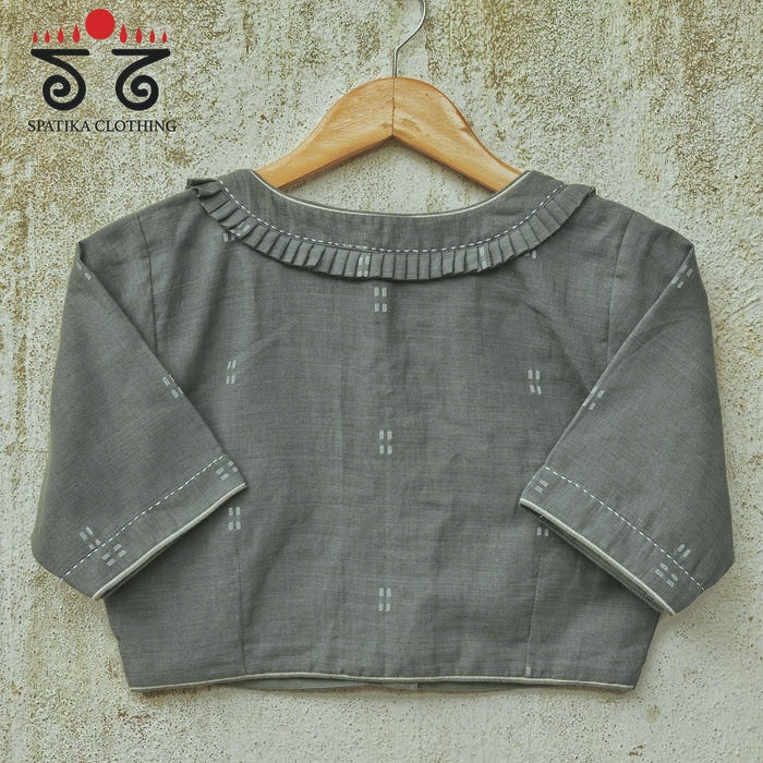 Jamdhani Frilled Blouse