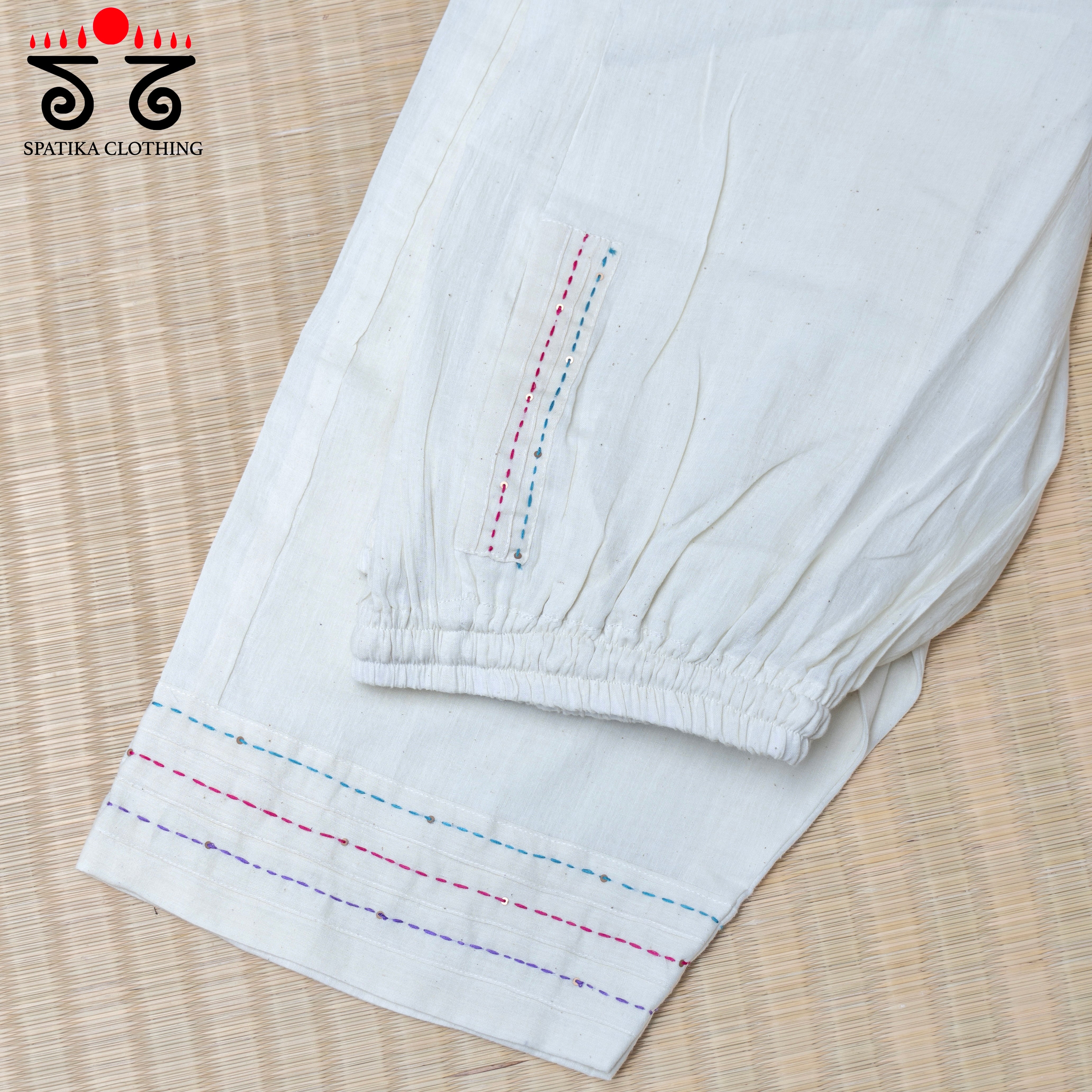 Kantha Handembroidered Womens Pant