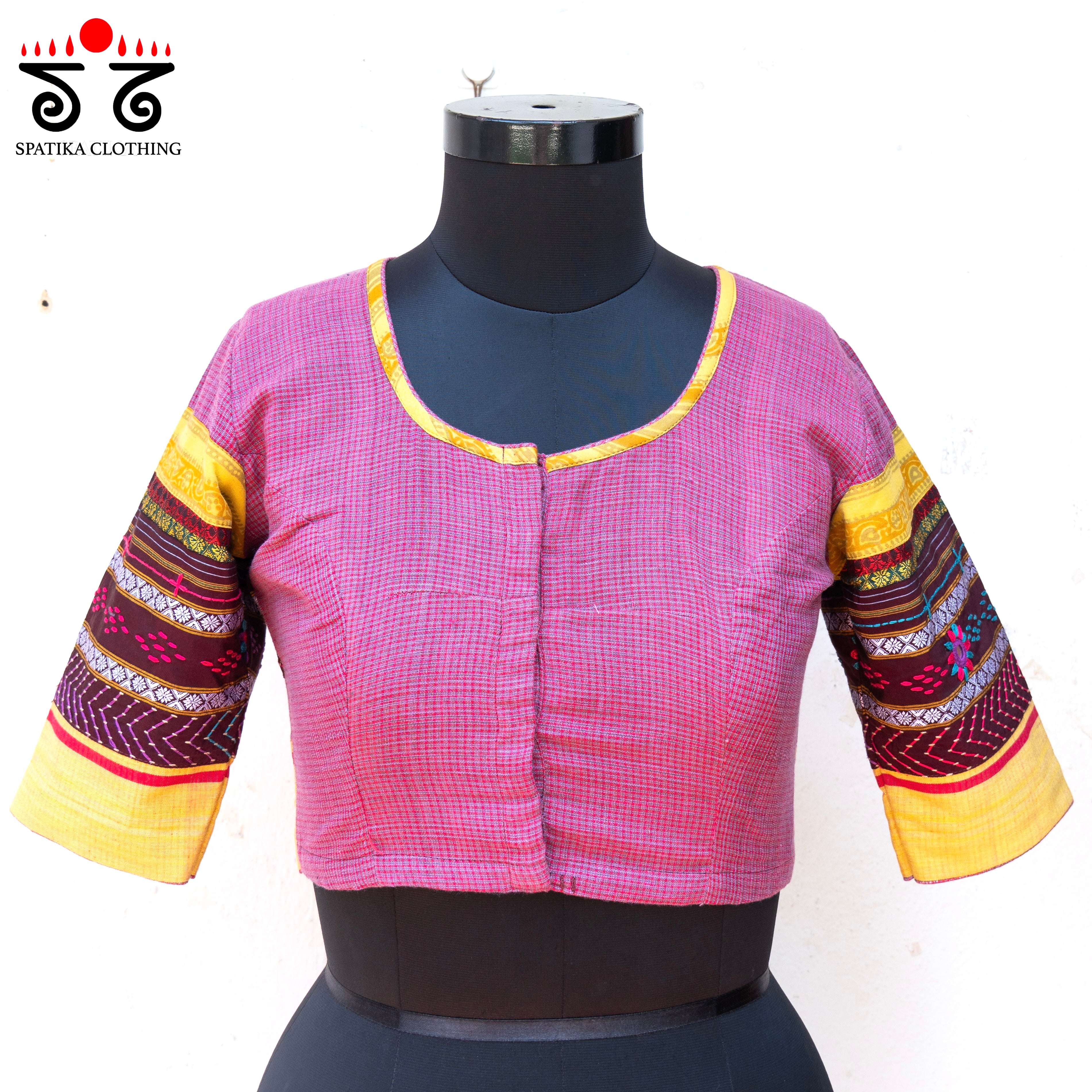 The Patteda Anchu - Pink Lambani Blouse