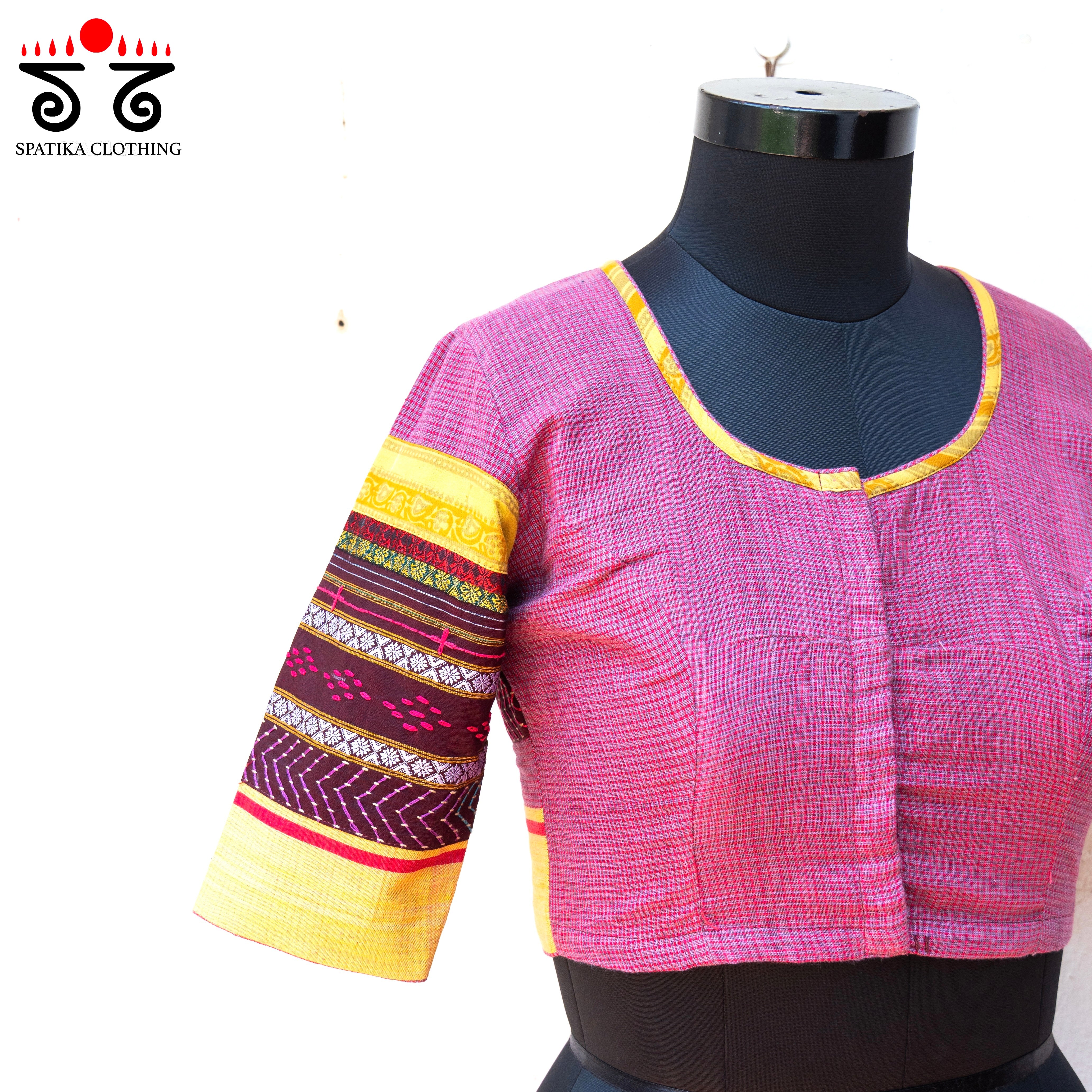 The Patteda Anchu - Pink Lambani Blouse