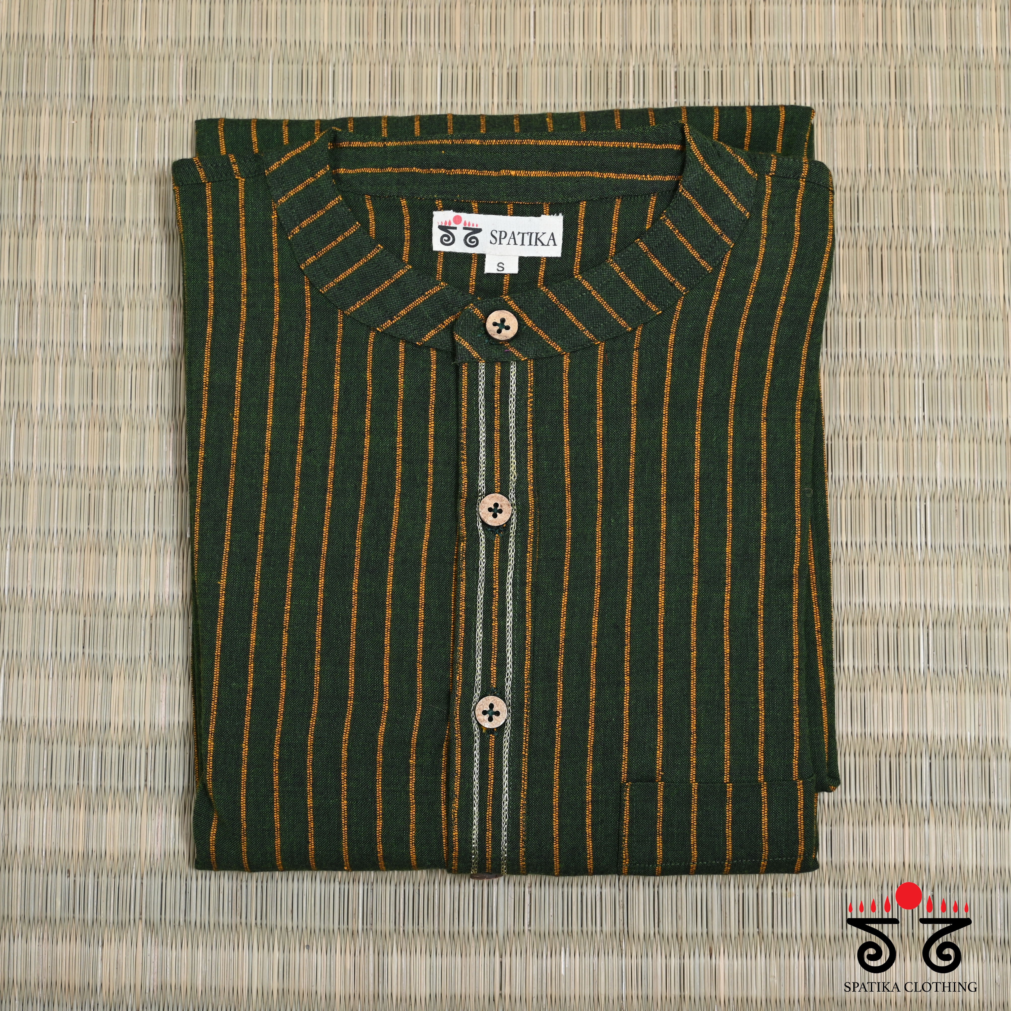 Men's Handwoven Cotton Long Kurta