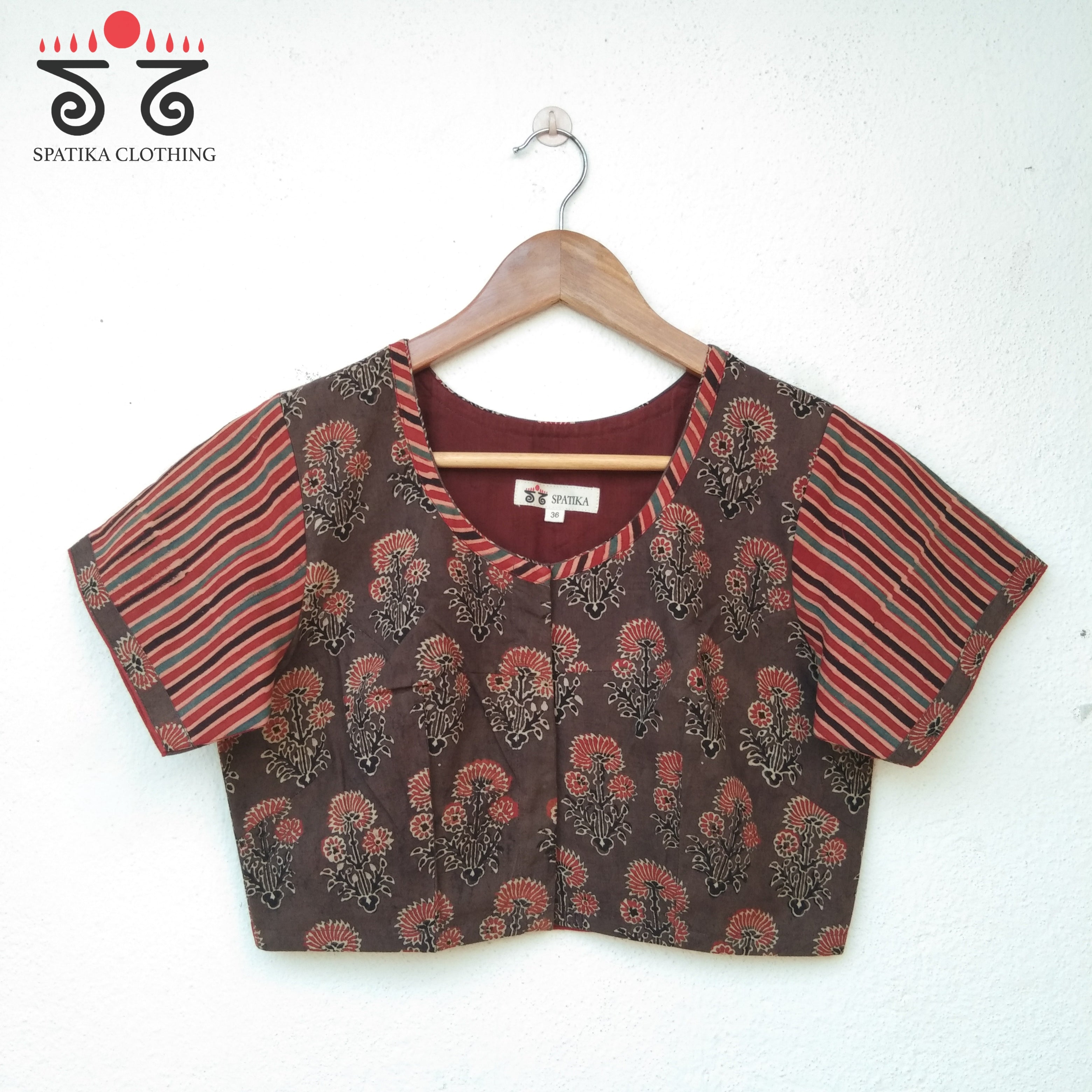 The Ajrakh Pintuck Blouse