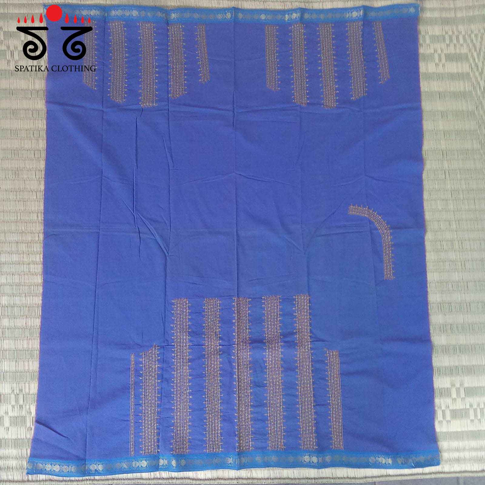 Banjara Handembroidery on Handwoven Cotton Blouse Fabric