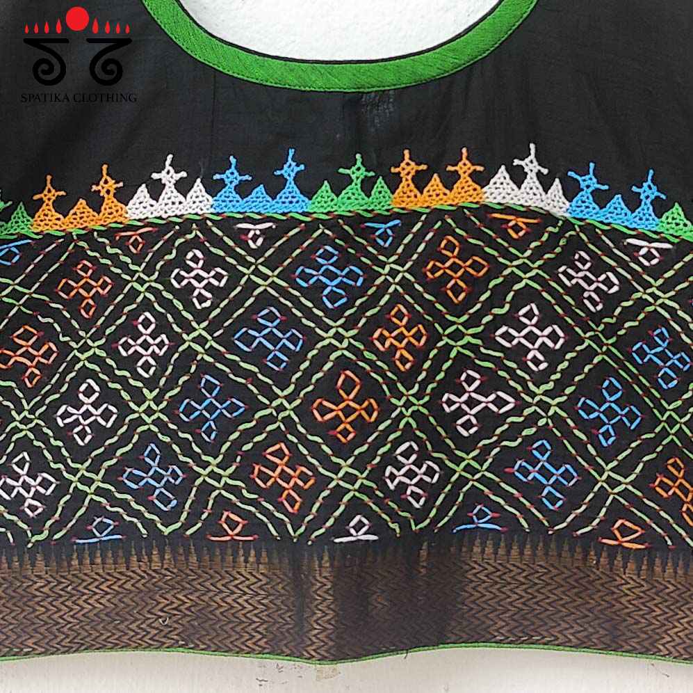 Lambani on Maheshwari Cotton Blouse