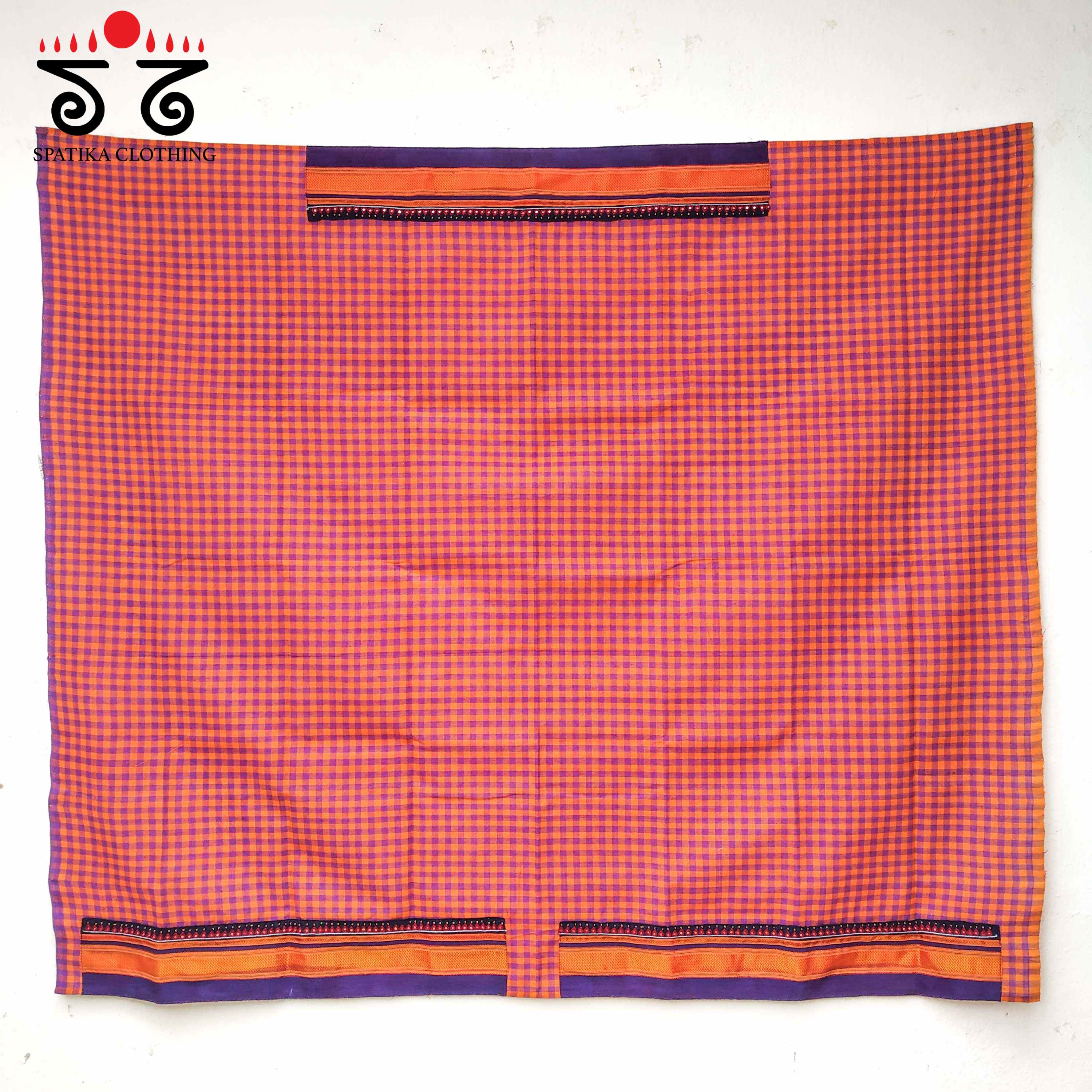 Mangalagiri Cotton - Hand Embroidered Blouse Fabric