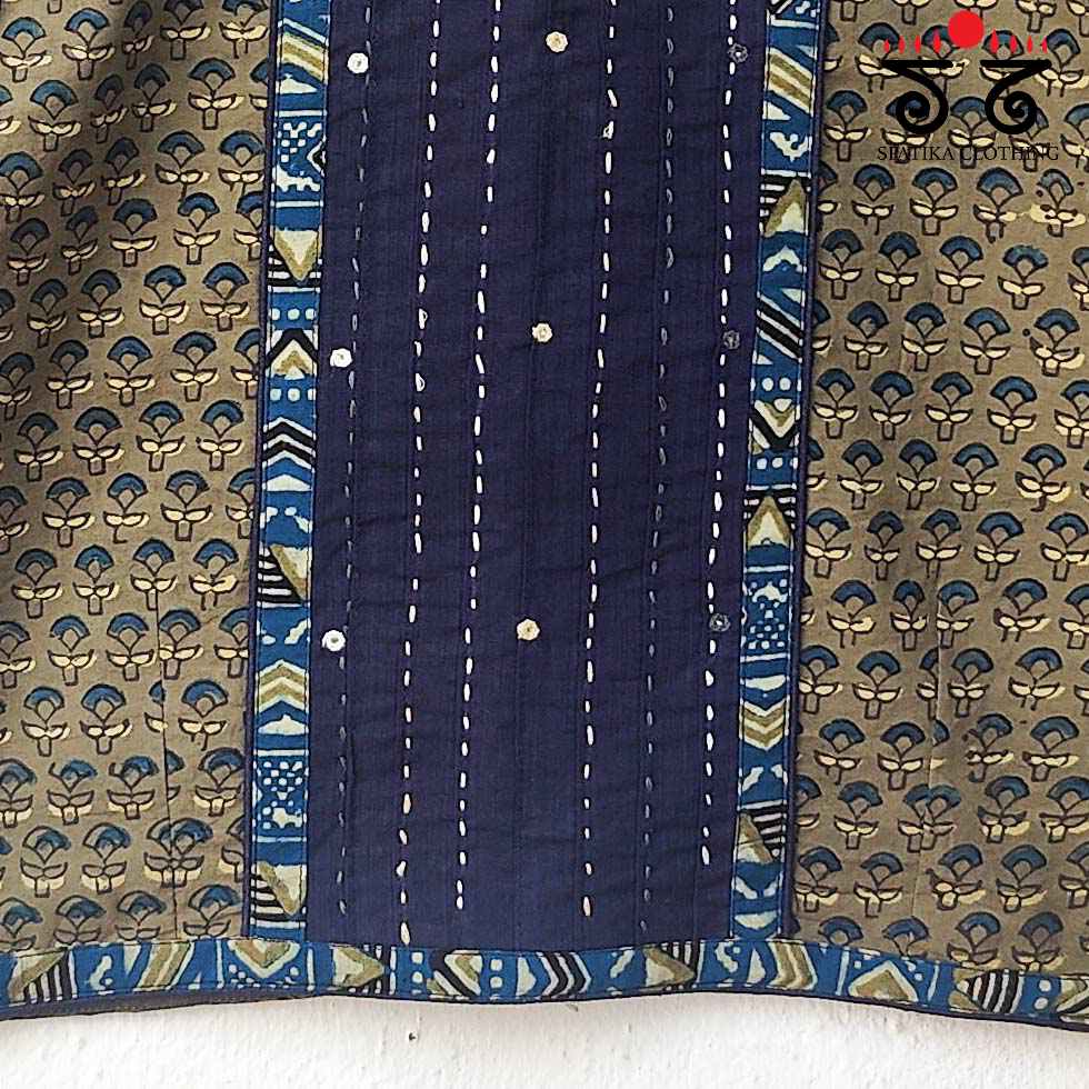 The Ajrakh Pintuck Blouse