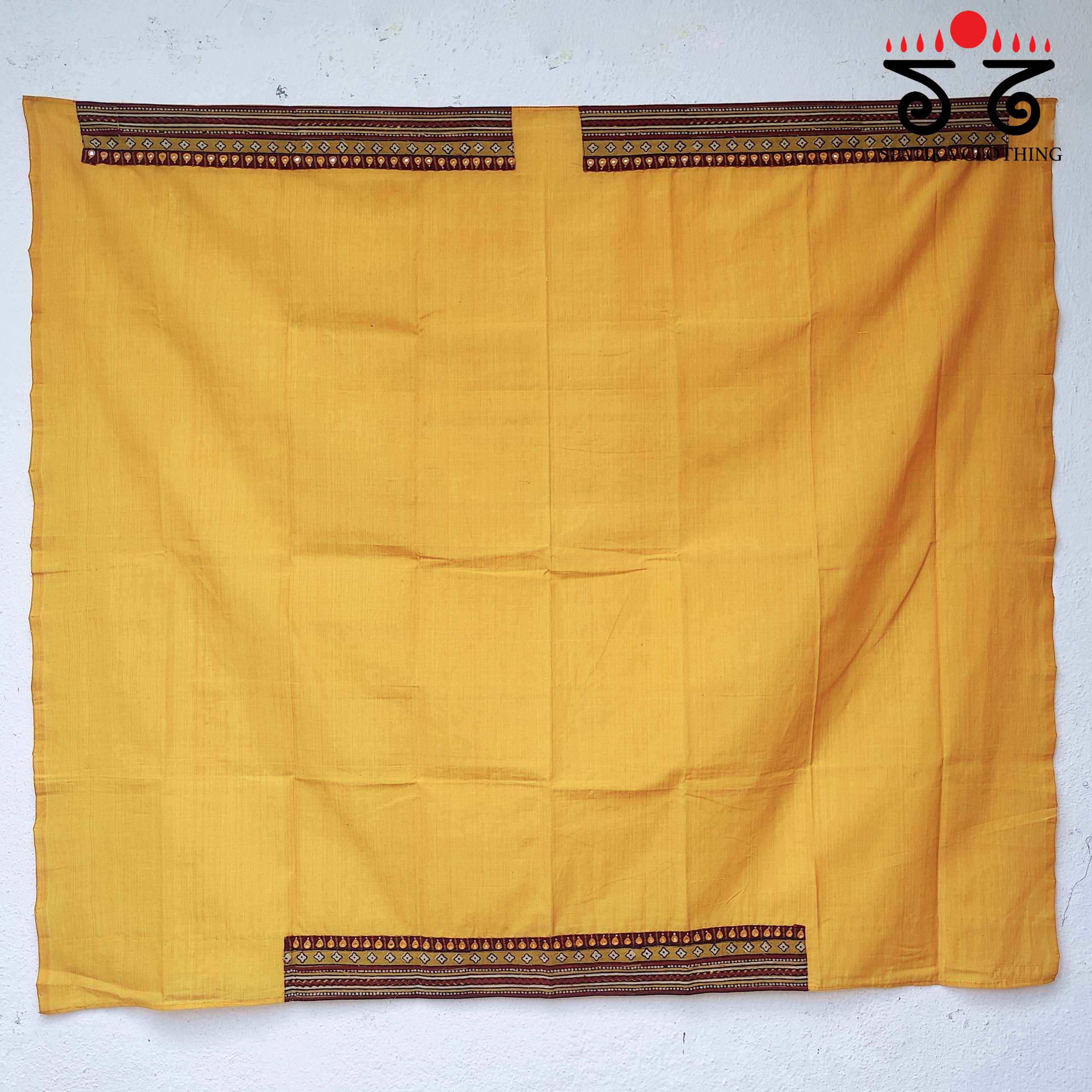 Mangalagiri Cotton - Hand Embroidered Blouse Fabric
