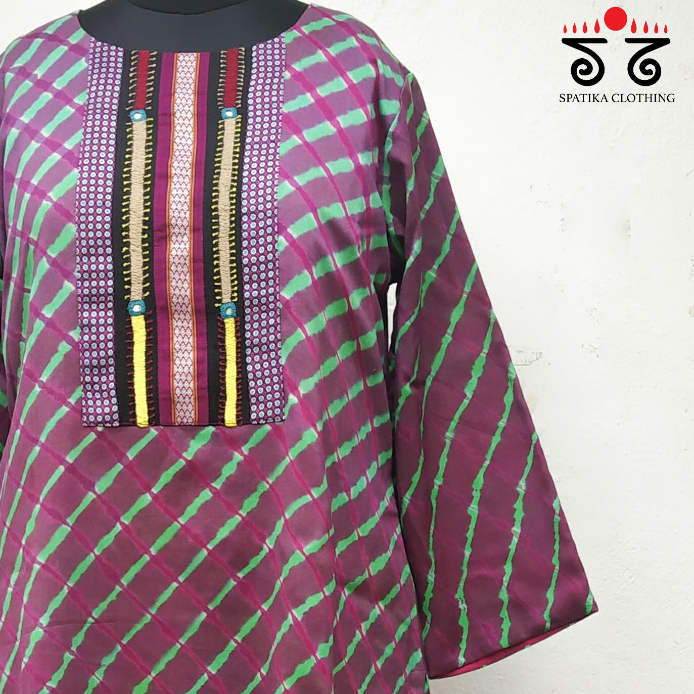 Leheriya - Khun Hand Embroidered Kurta