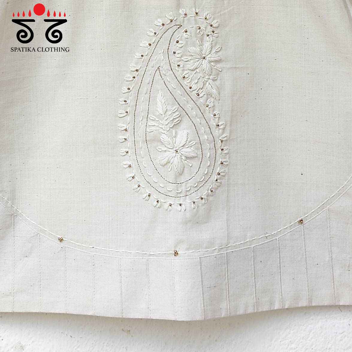 The Chikankari Off-white Blouse - New!