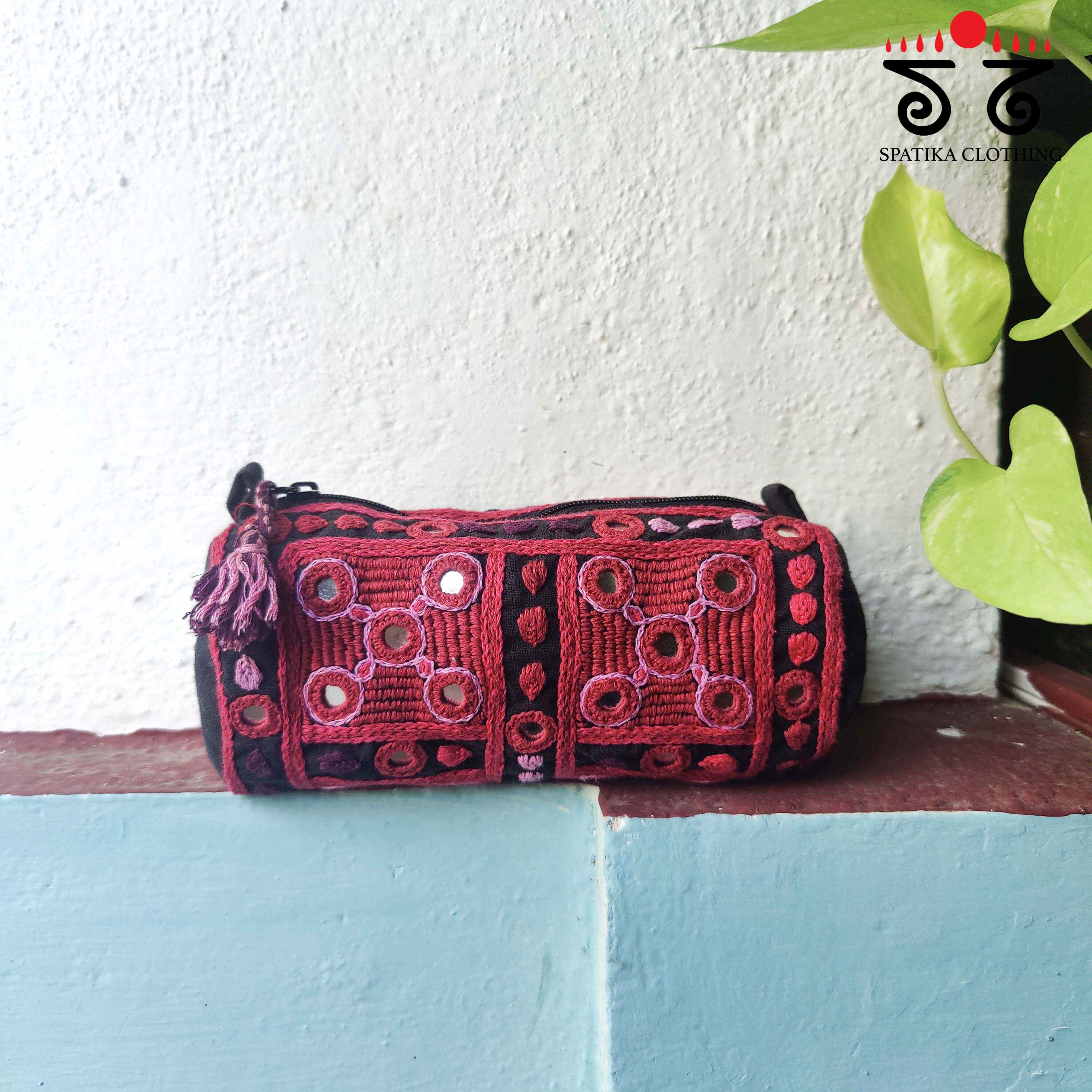Lambani Hand Embroidered Pouch - Small