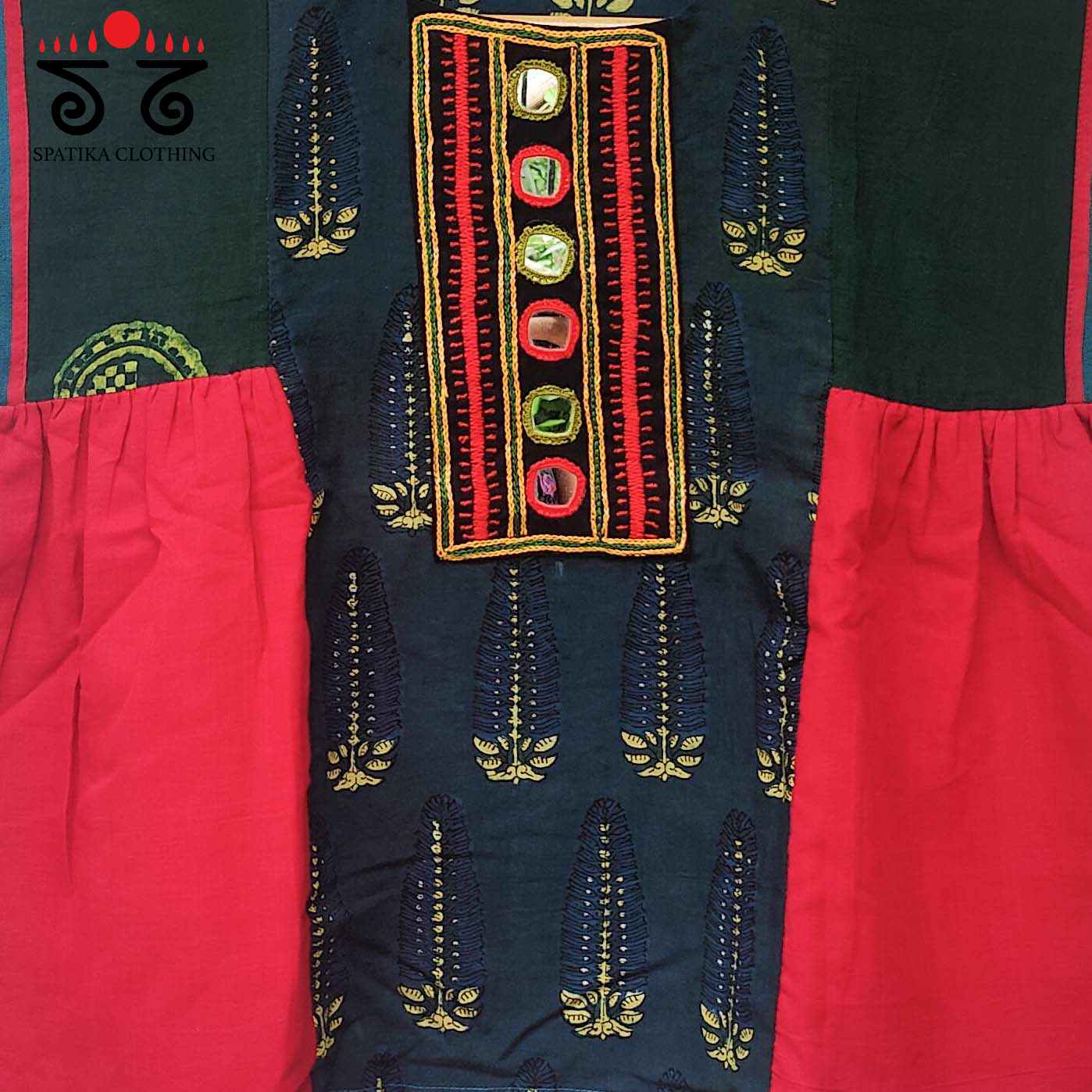 Hand - Embroidered Frilled Top