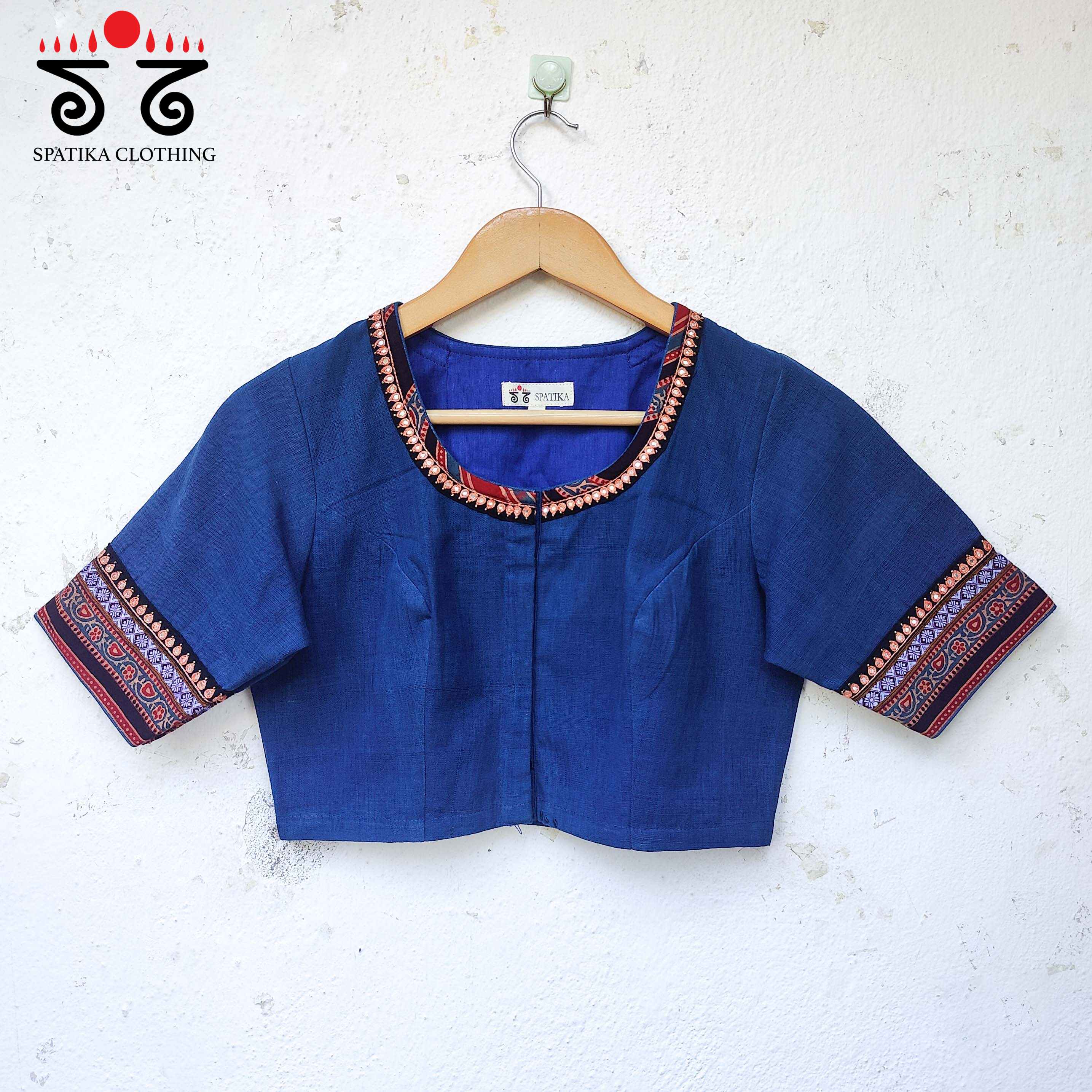 The Blue Pichwai Blouse