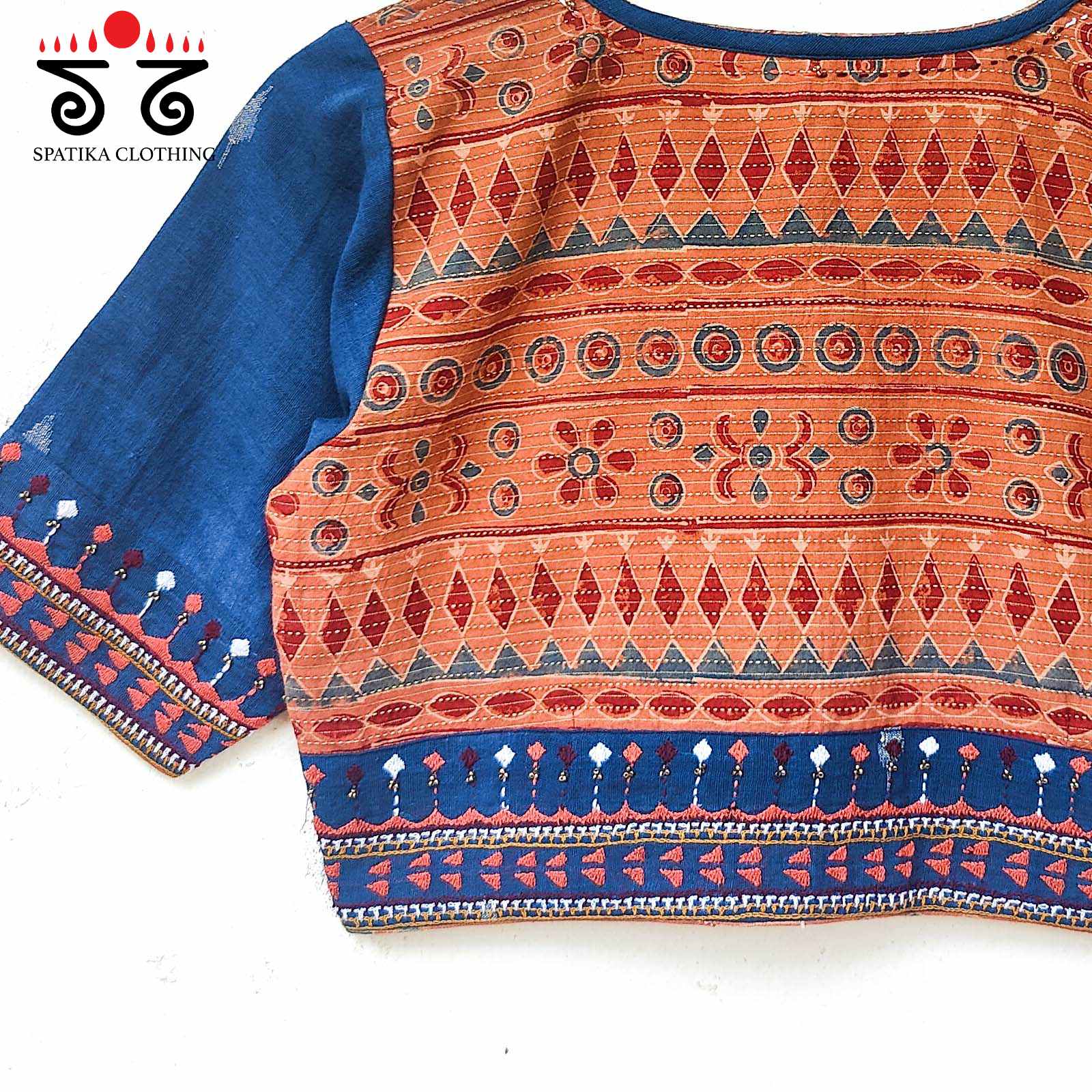 Ajrak Soof Blouse