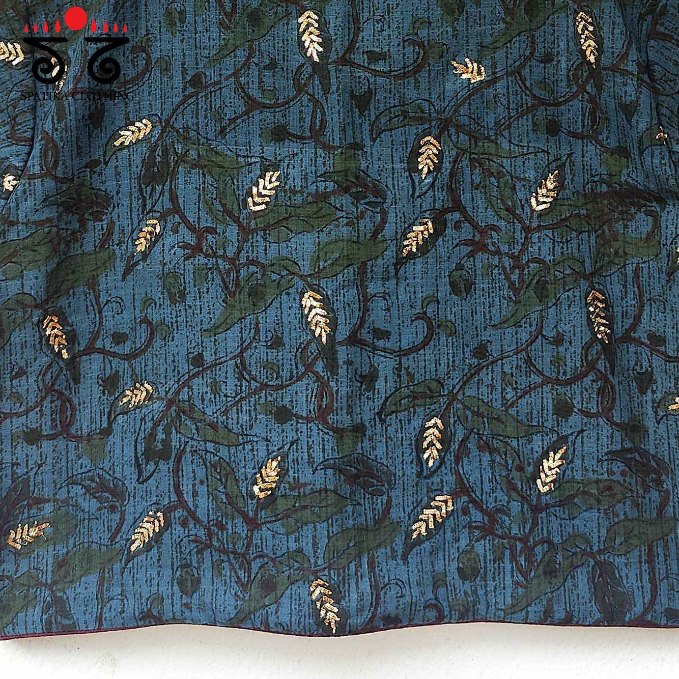 The Barf Blue Pattha Blouse