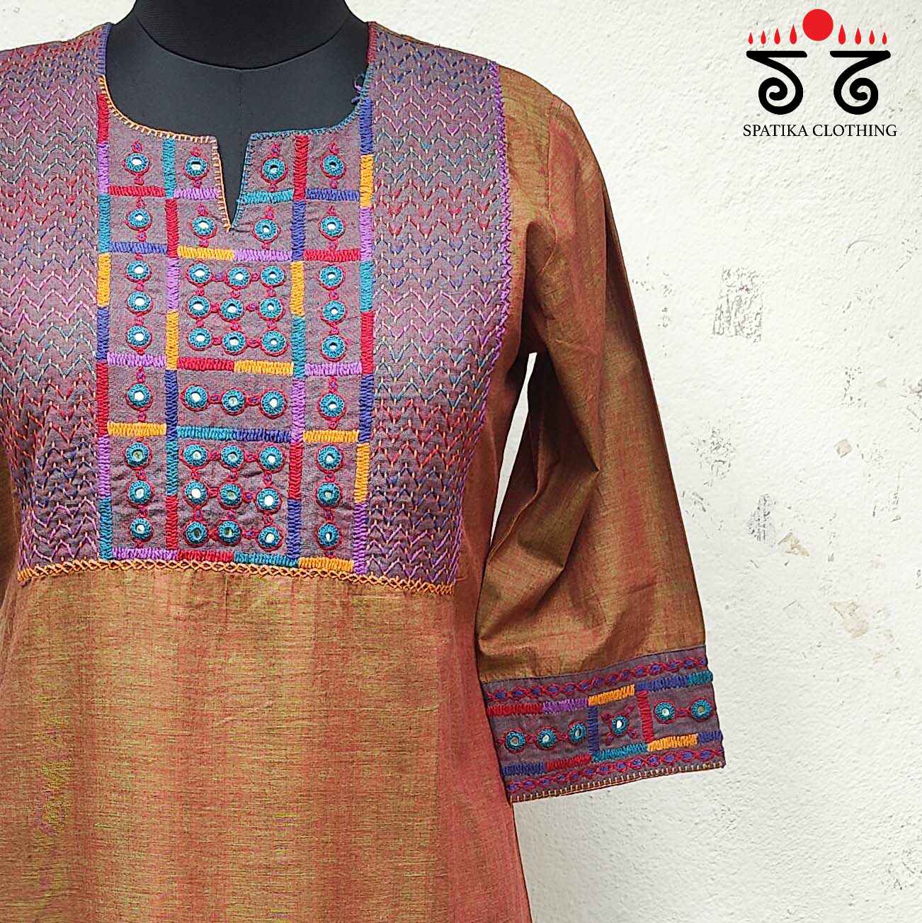 Lambani Hand Embroidered kurta