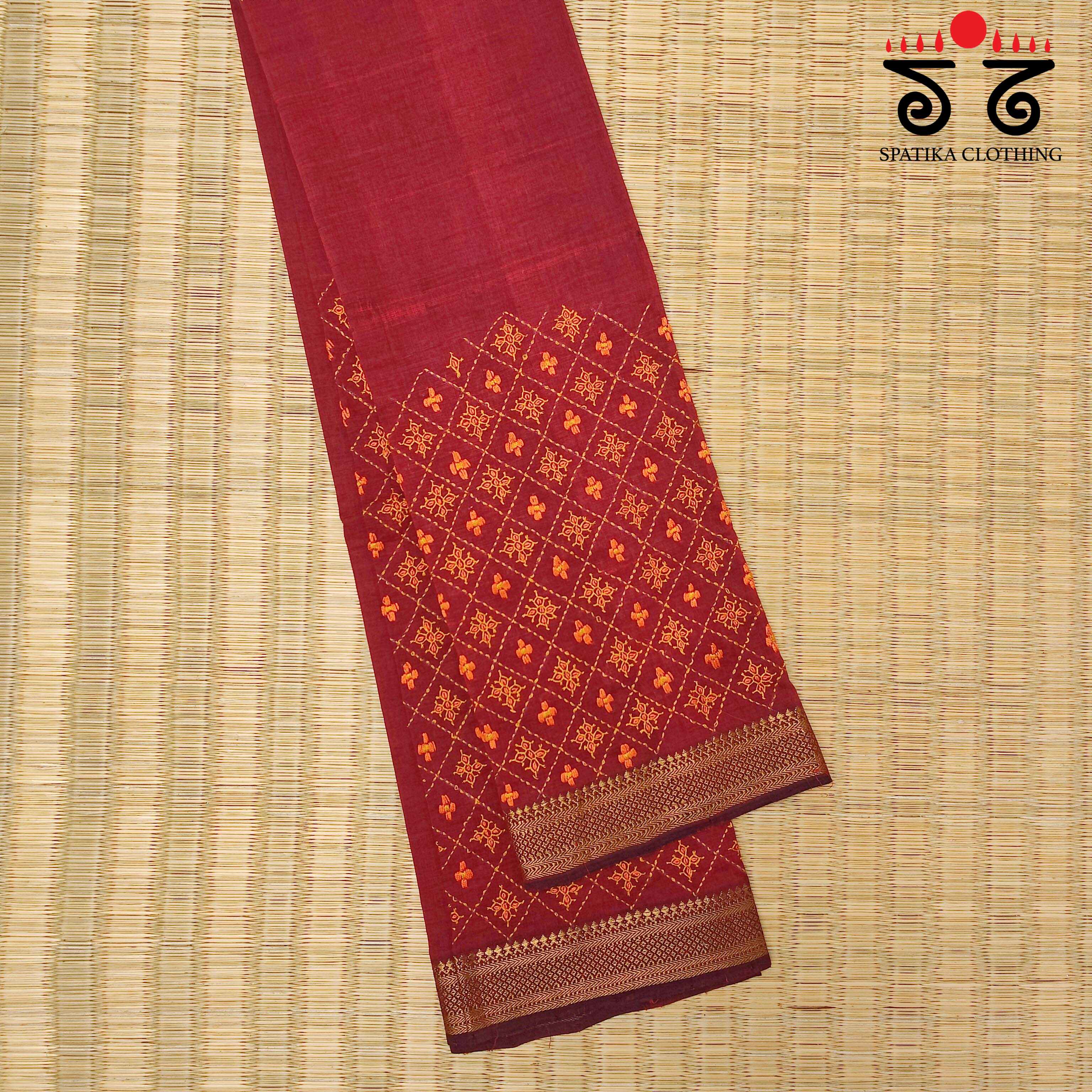 Banjara Hand- Embroidered Blouse Fabric