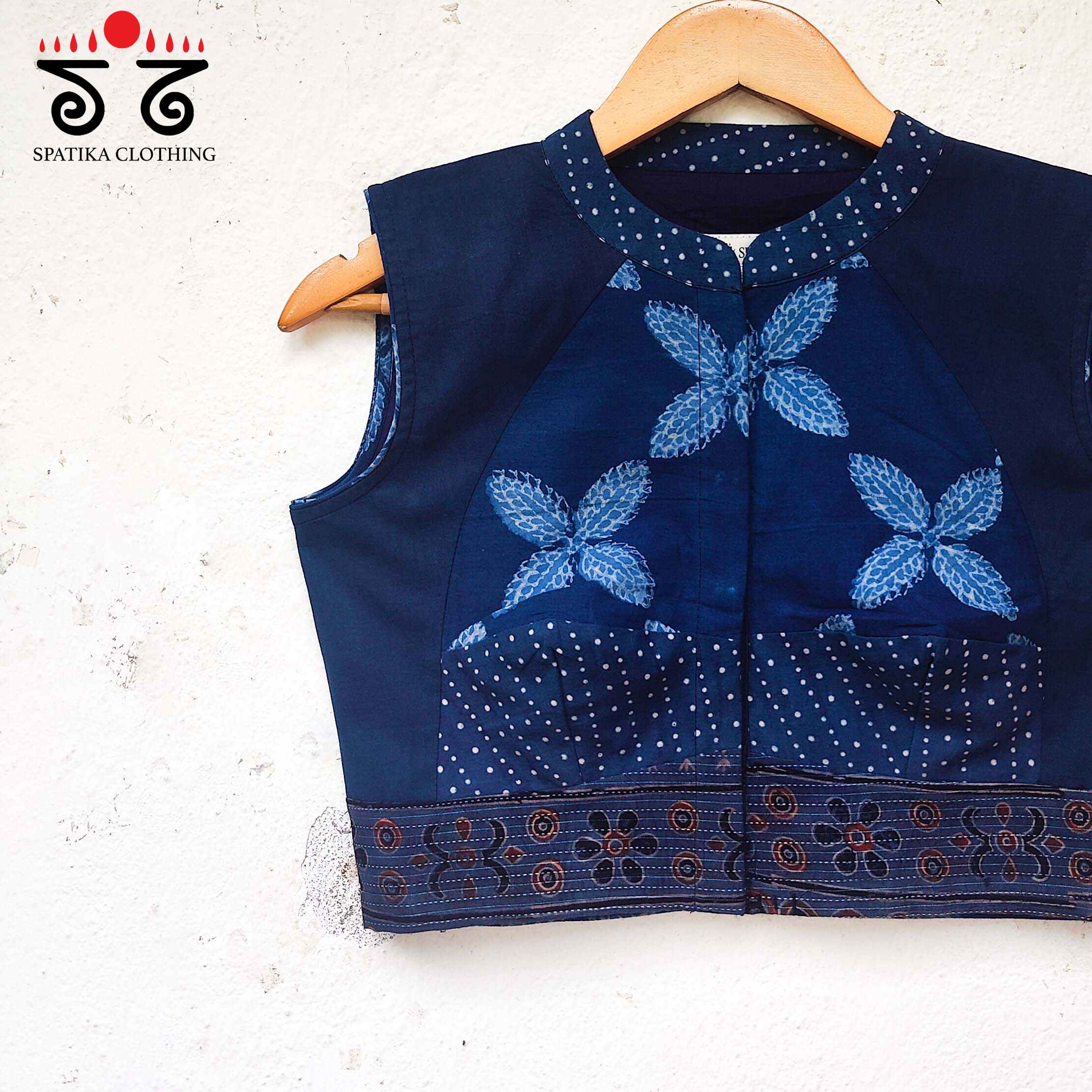 The Katori Blouse - Indigo