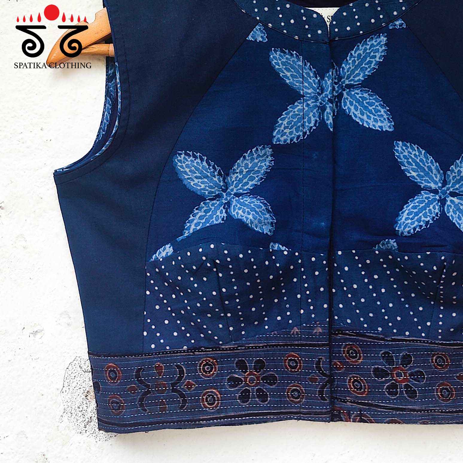 The Katori Blouse - Indigo