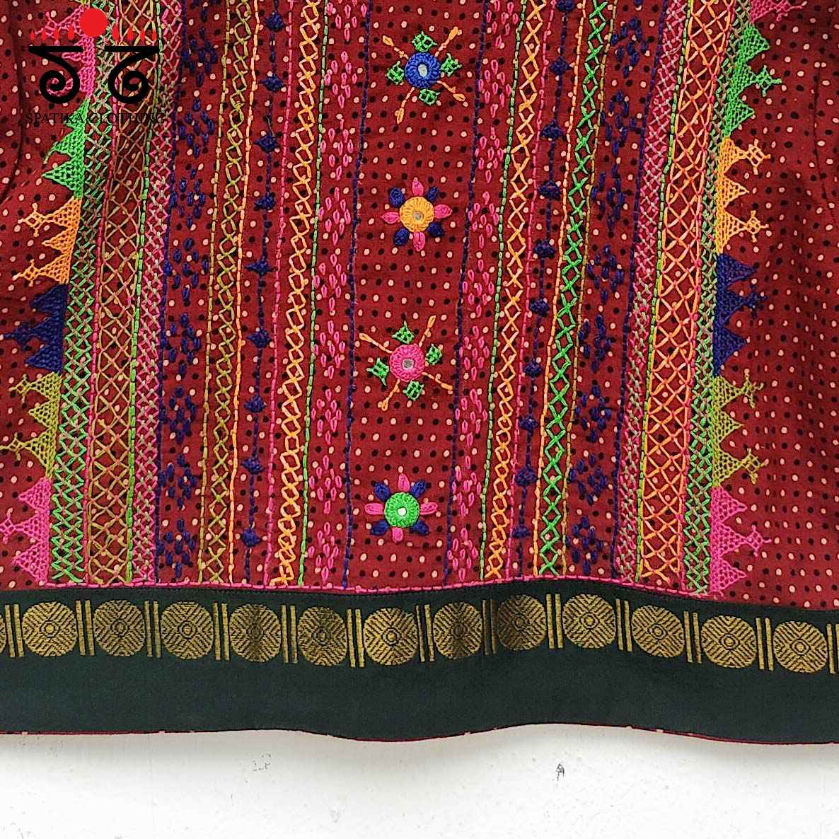 The Lambani Red Blouse - on Ajrak