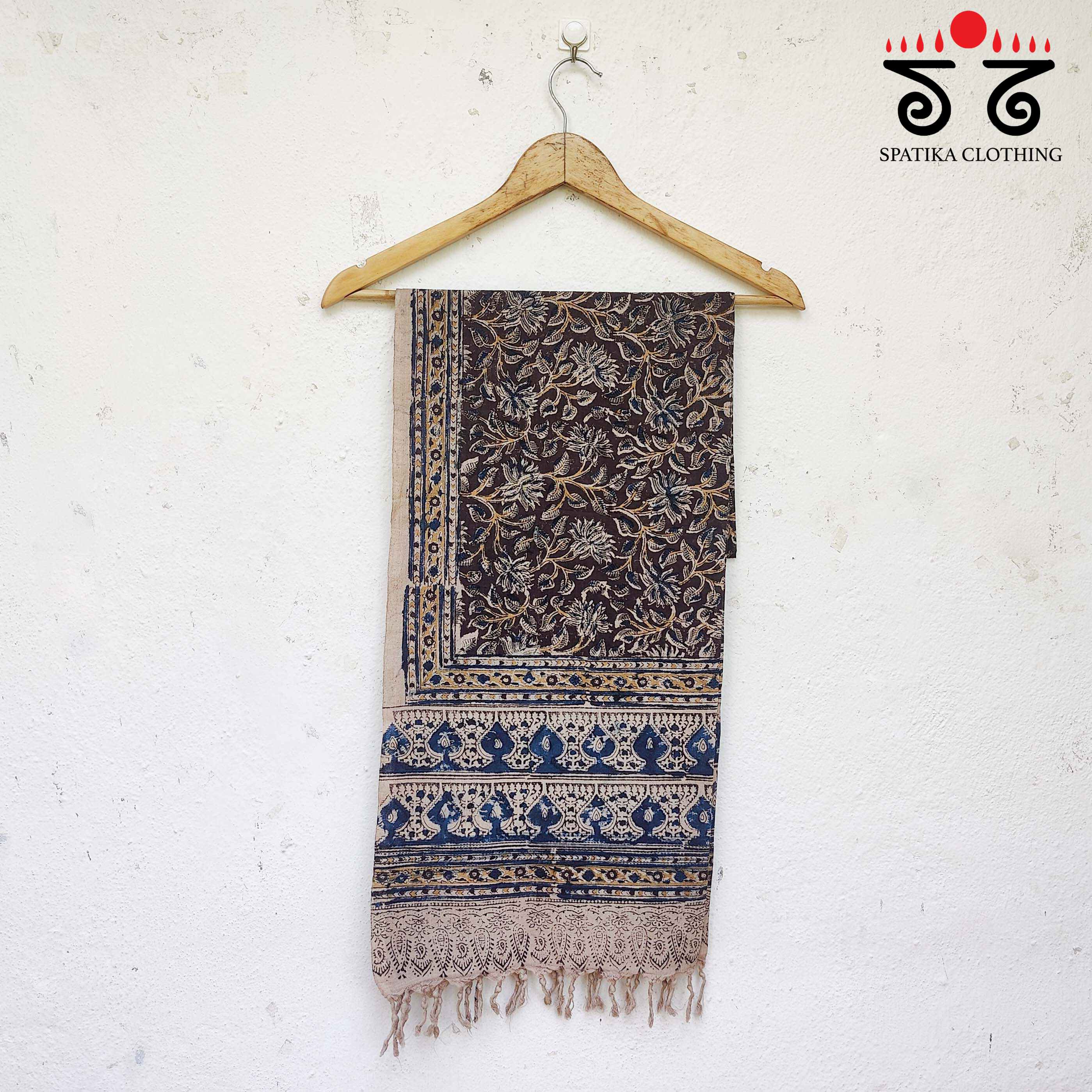 Kalamkari Hand Block Printed Stole - New!