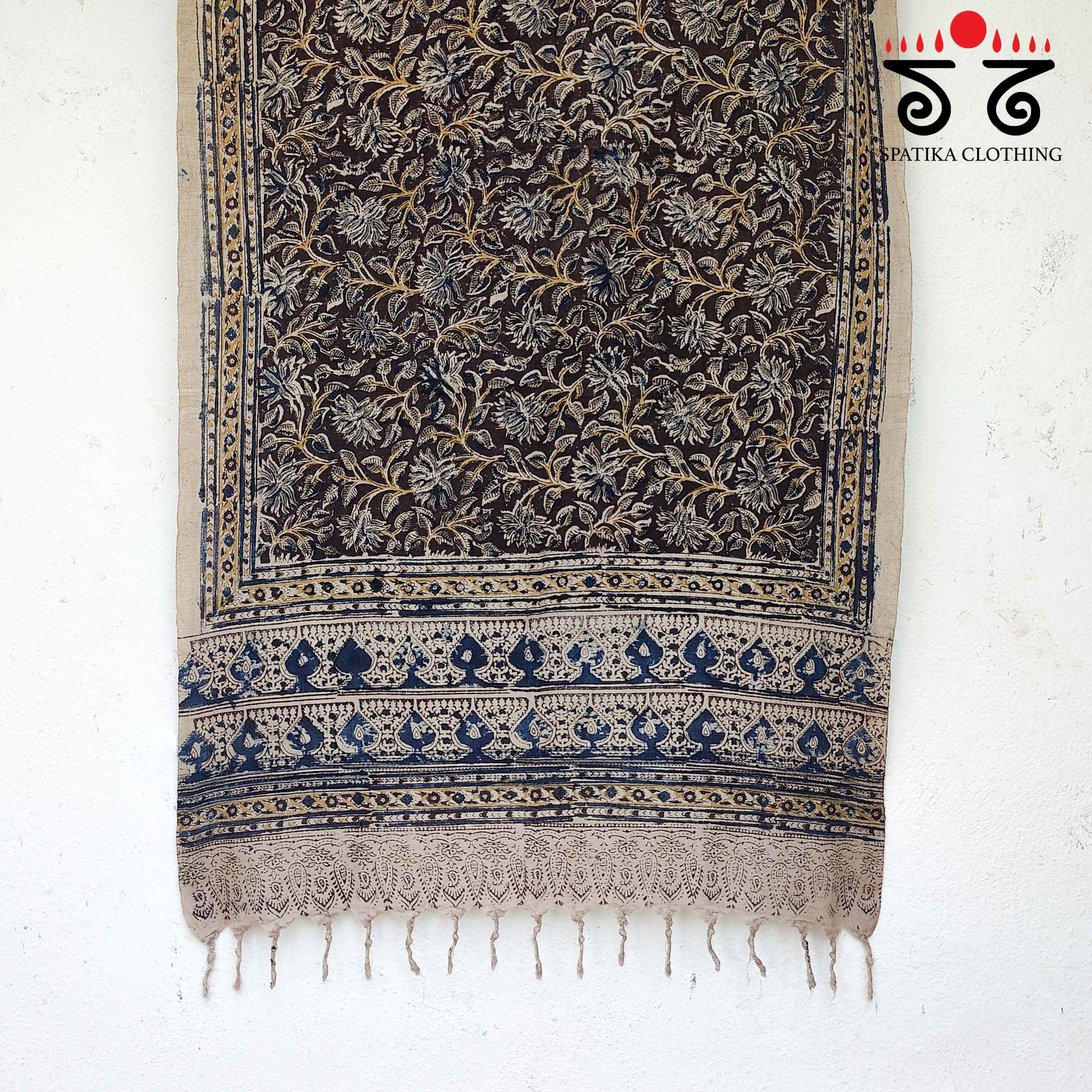 Kalamkari Hand Block Printed Stole - New!