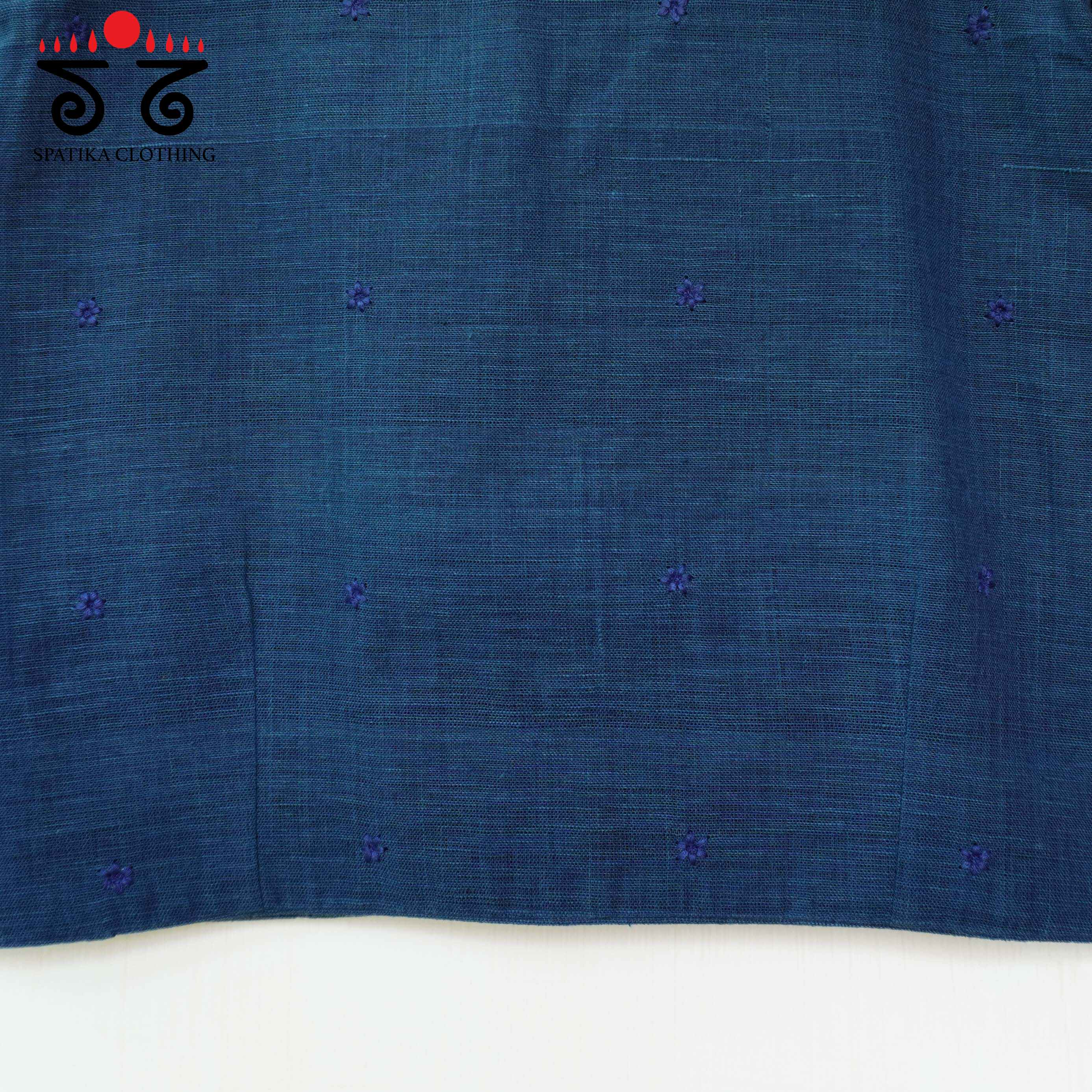 Indigo Boondhi-Handcrafted Blouse-New!