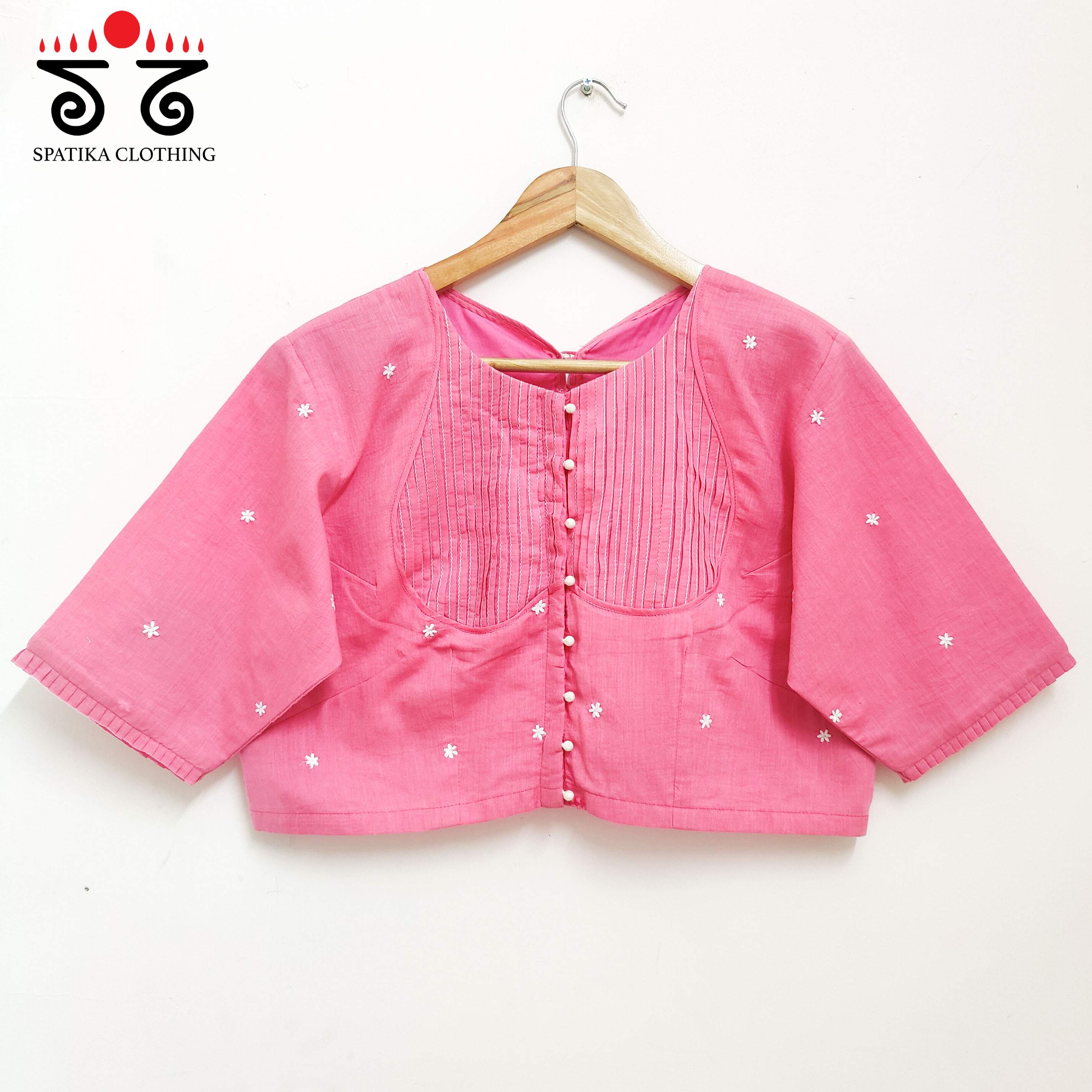 Pink Boondhi-Handcrafted Blouse