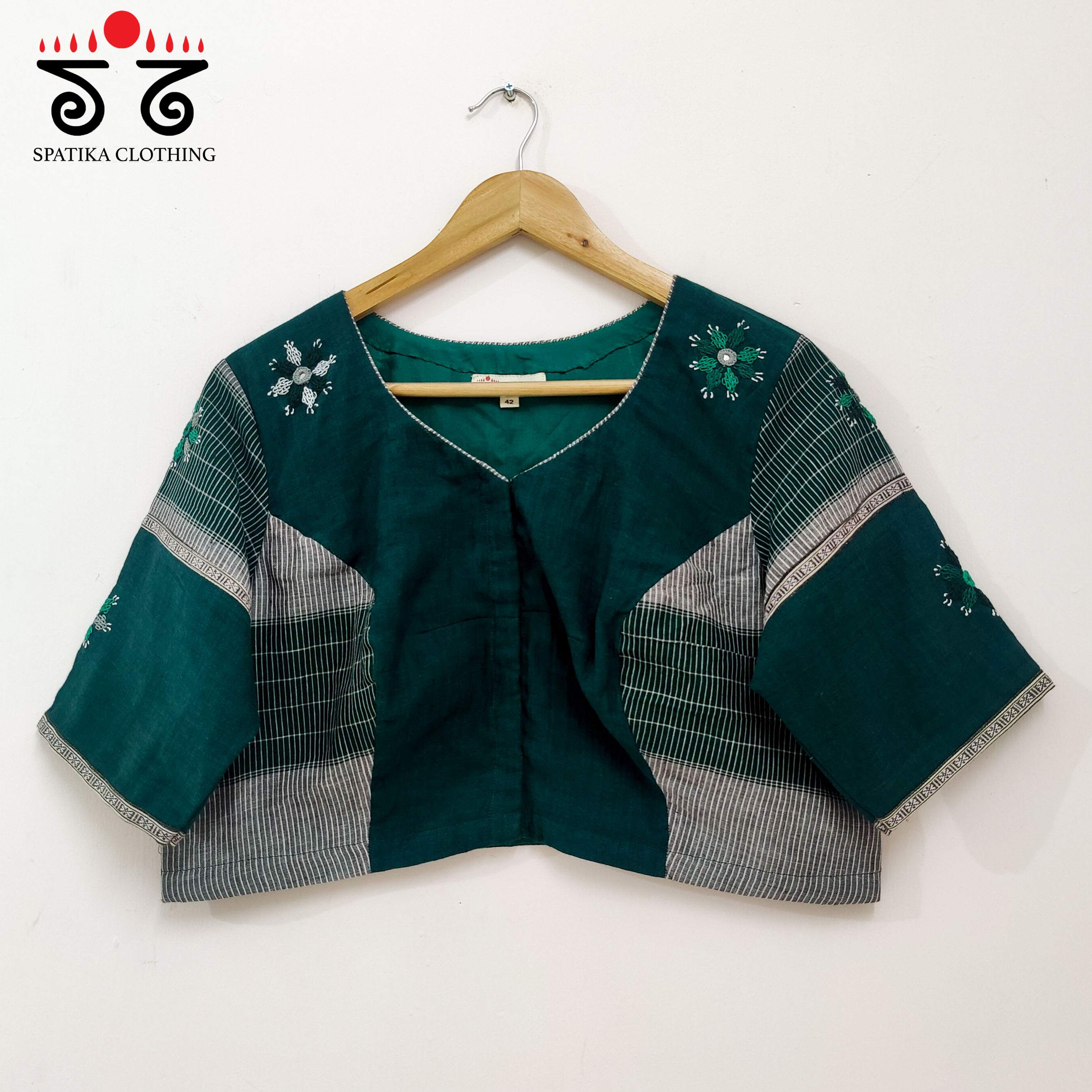Green Deepa - Handcrafted Blouse