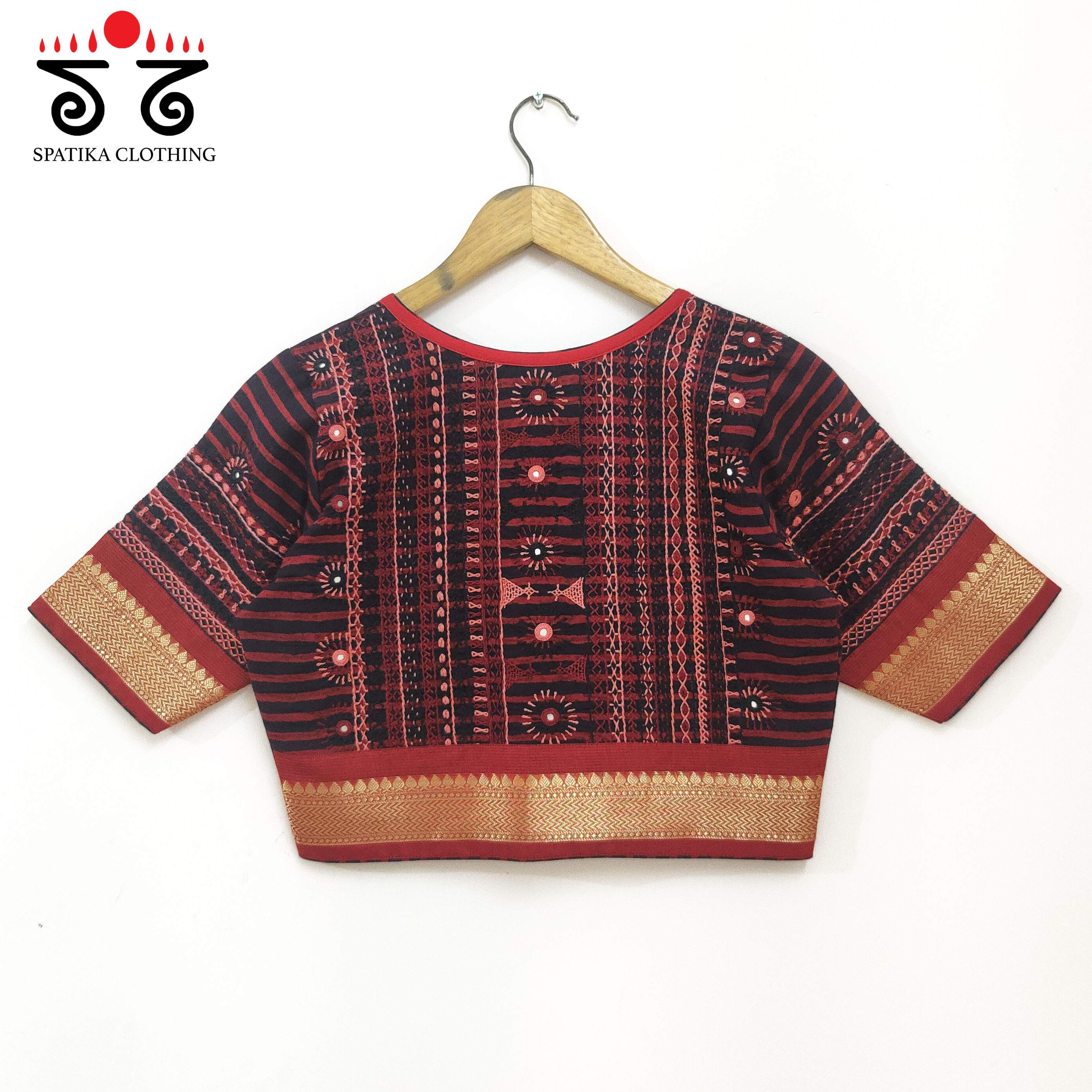 Red Kashi - The Festive Lambani Blouse