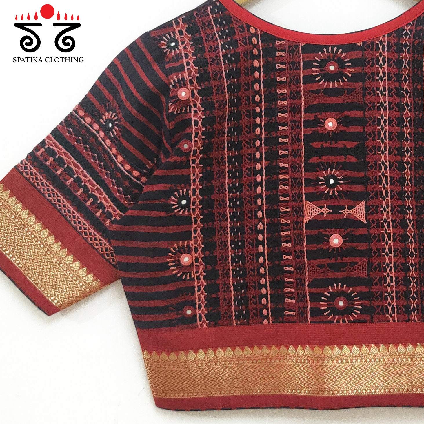 Red Kashi - The Festive Lambani Blouse