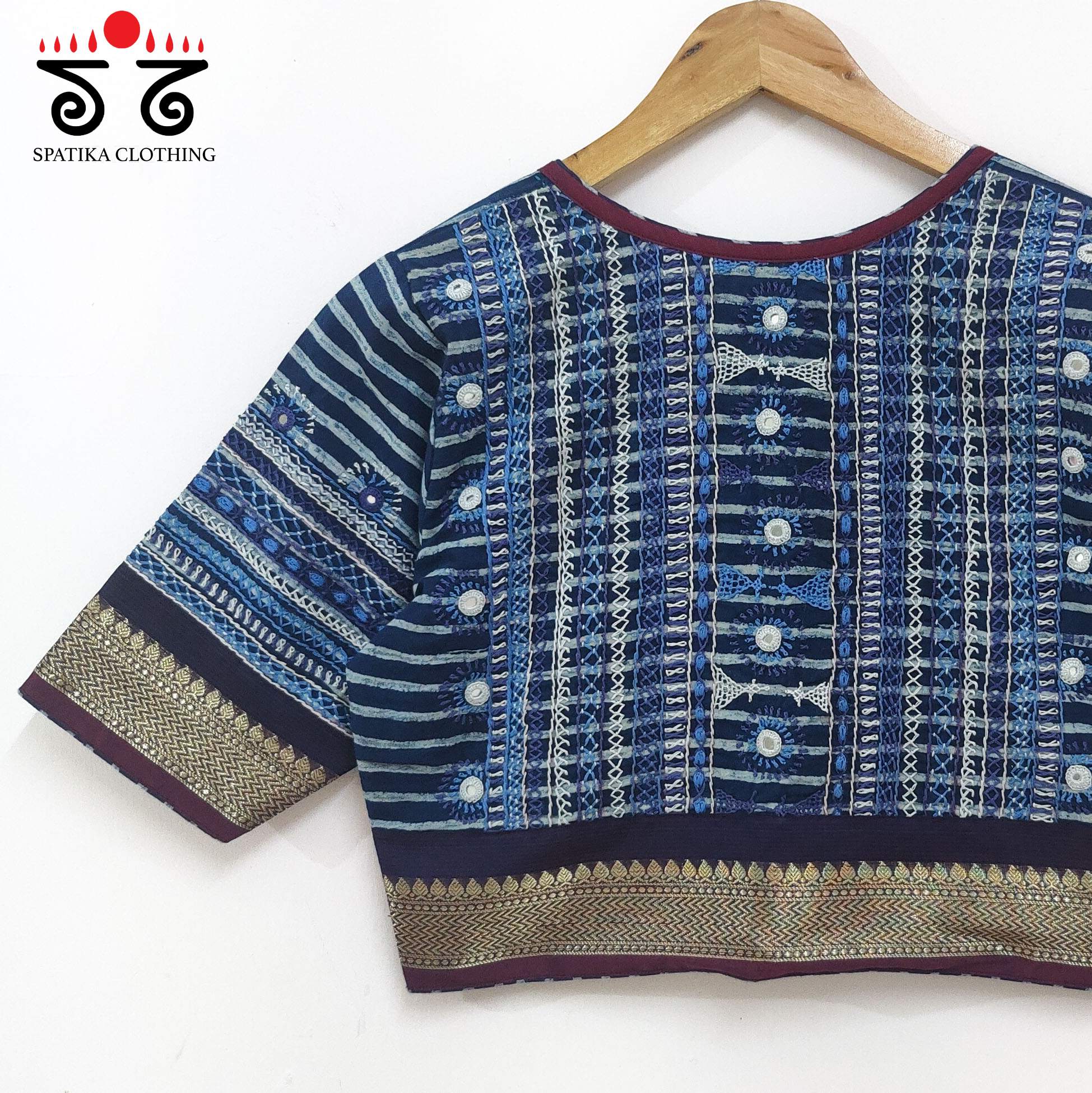 Blue Kashi - The Festive Lambani Blouse