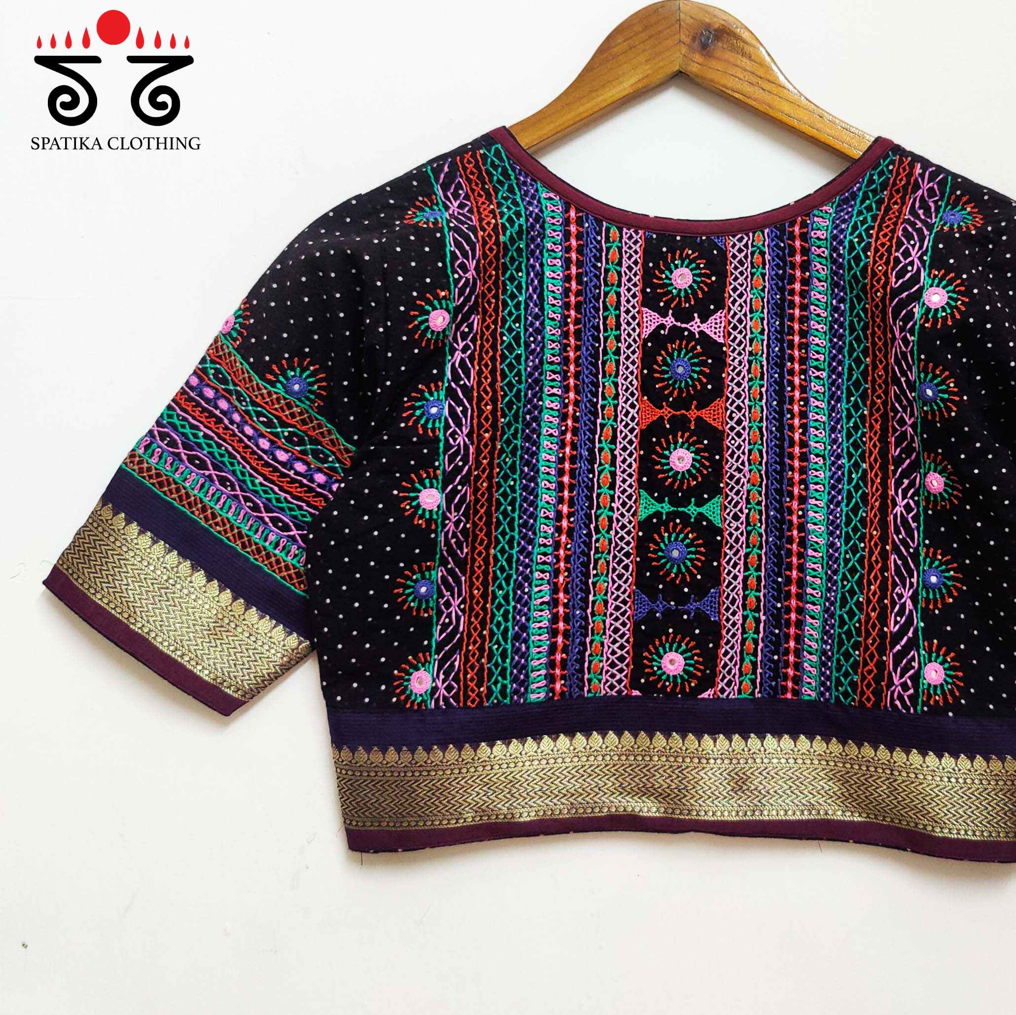 Black Kashi - The Festive Lambani Blouse