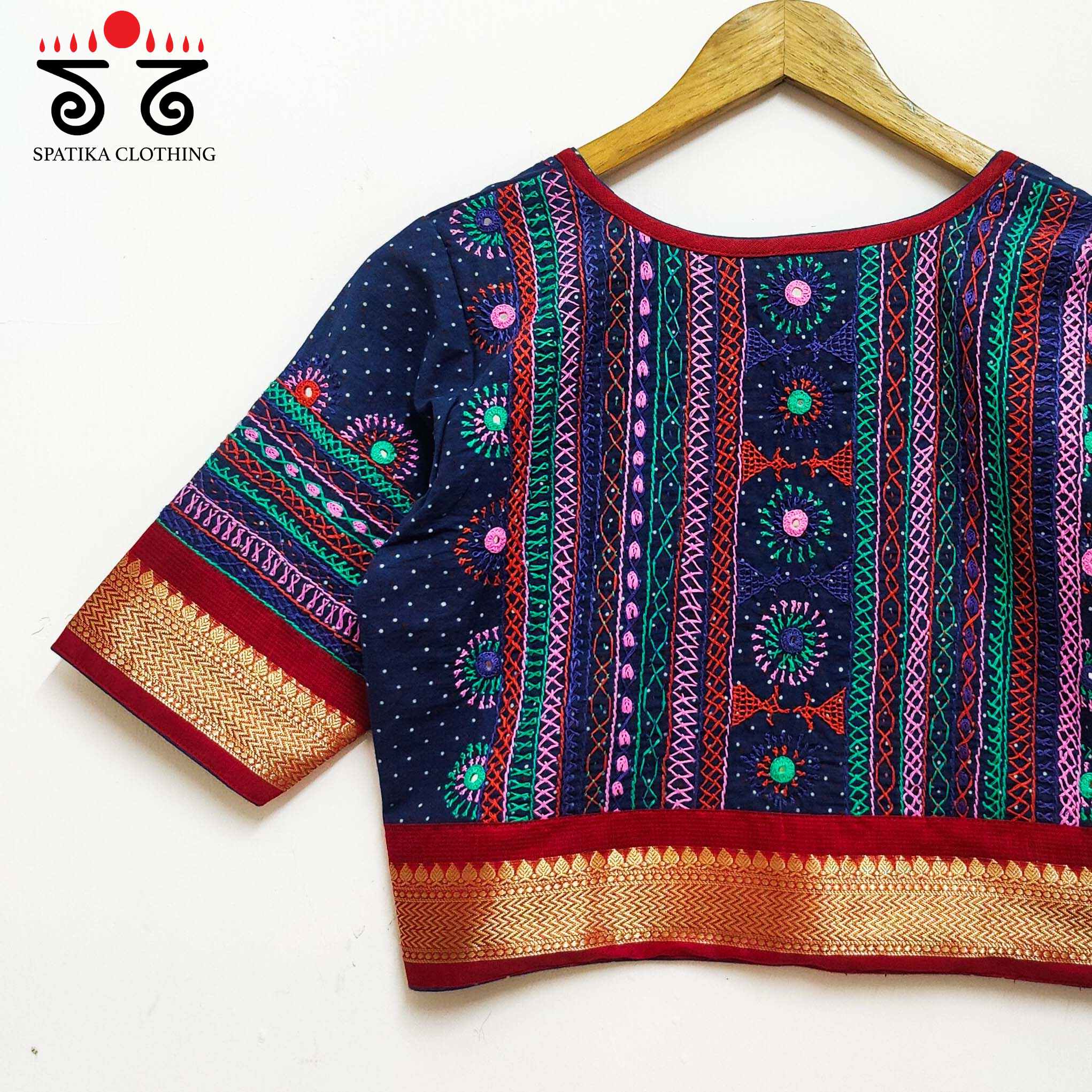 Blue Kashi - The Festive Lambani Blouse