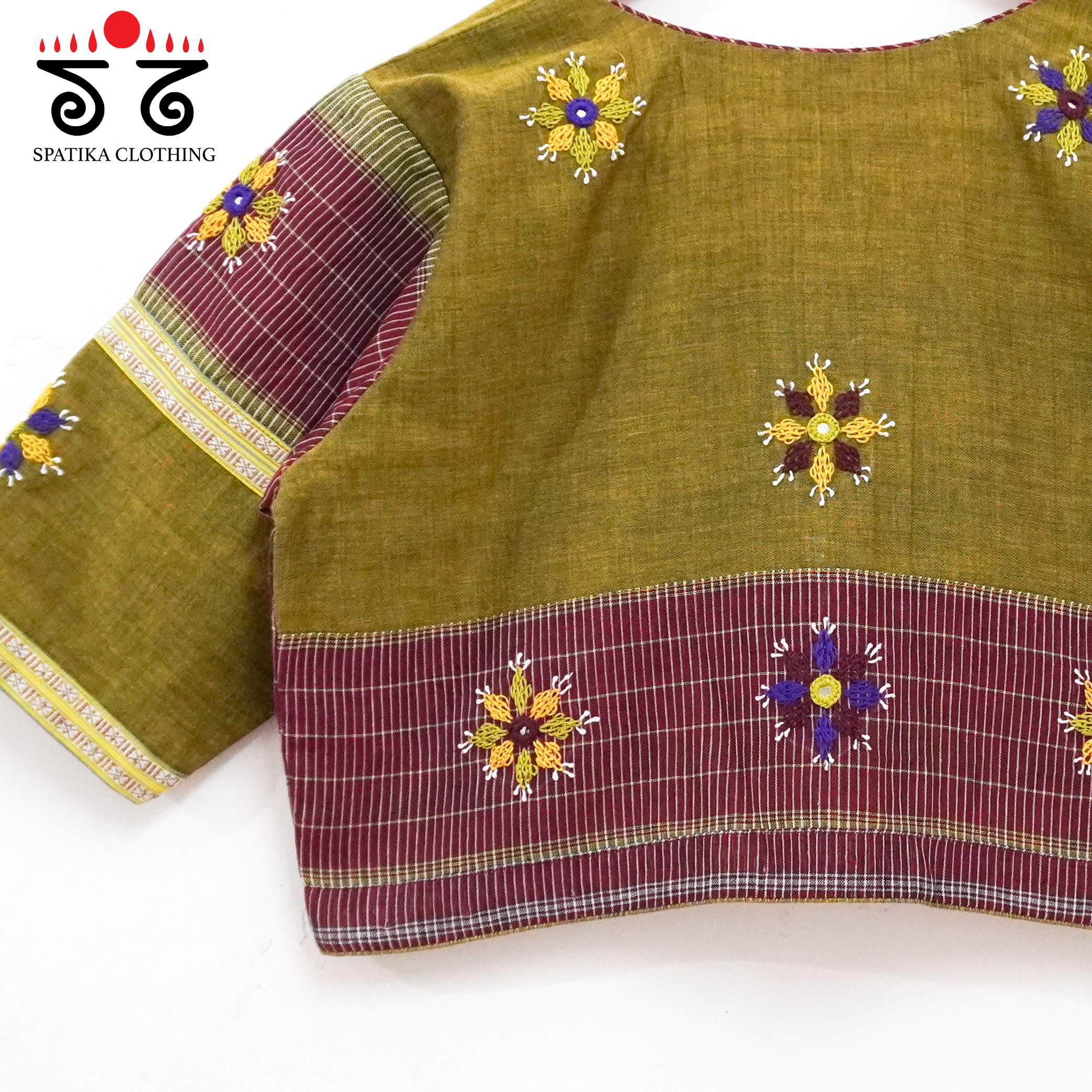 Red Deepa - Handcrafted Blouse