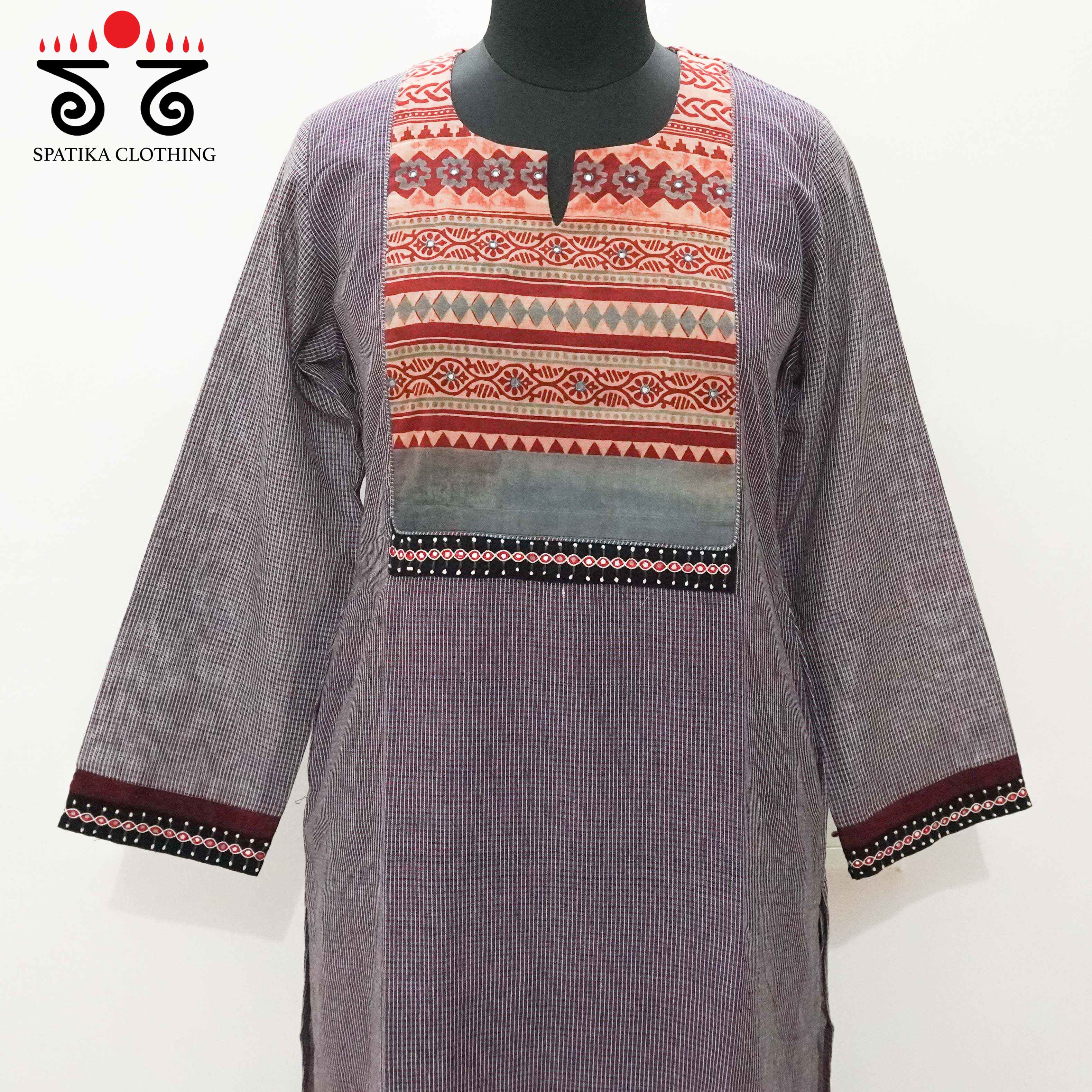 Ajrak Hand - Block Printed Revival Kurta