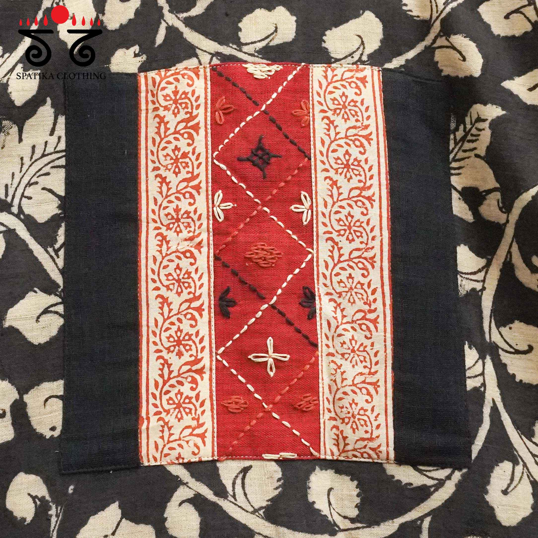 Black Pen Kalamkari - Lambani Blouse