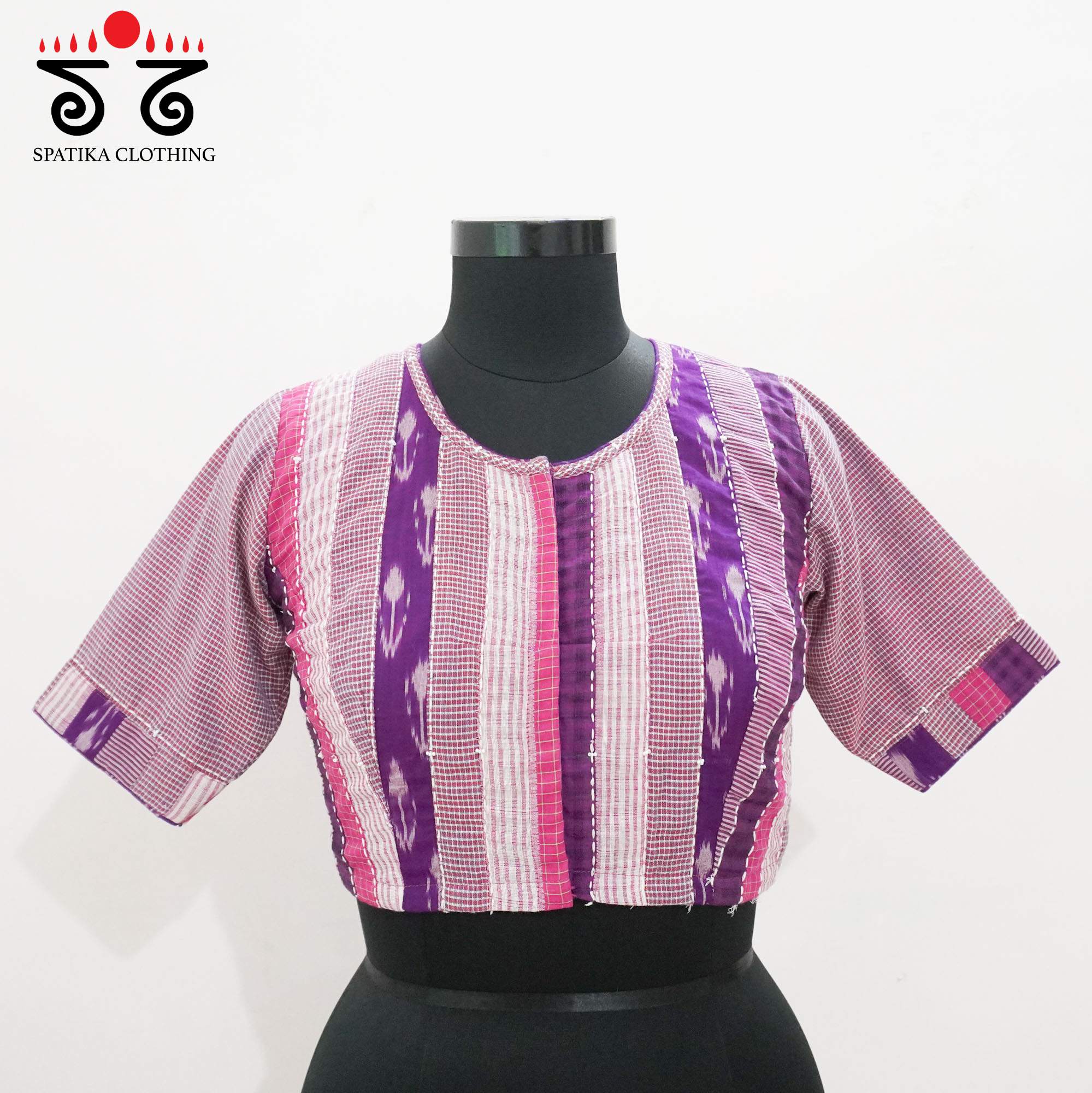 The Monochrome Purple Blouse