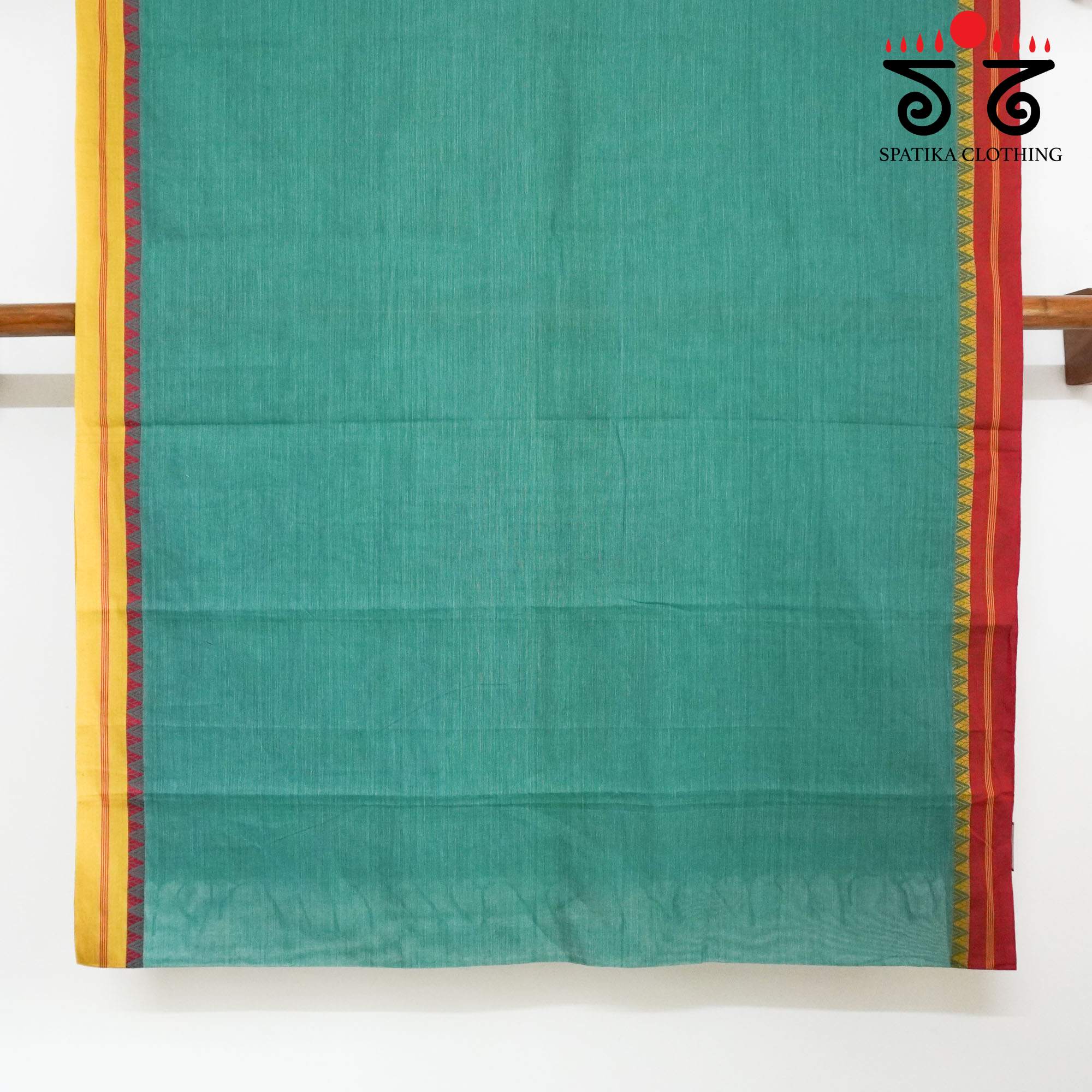 Begampur - Green Handwoven Cotton Saree