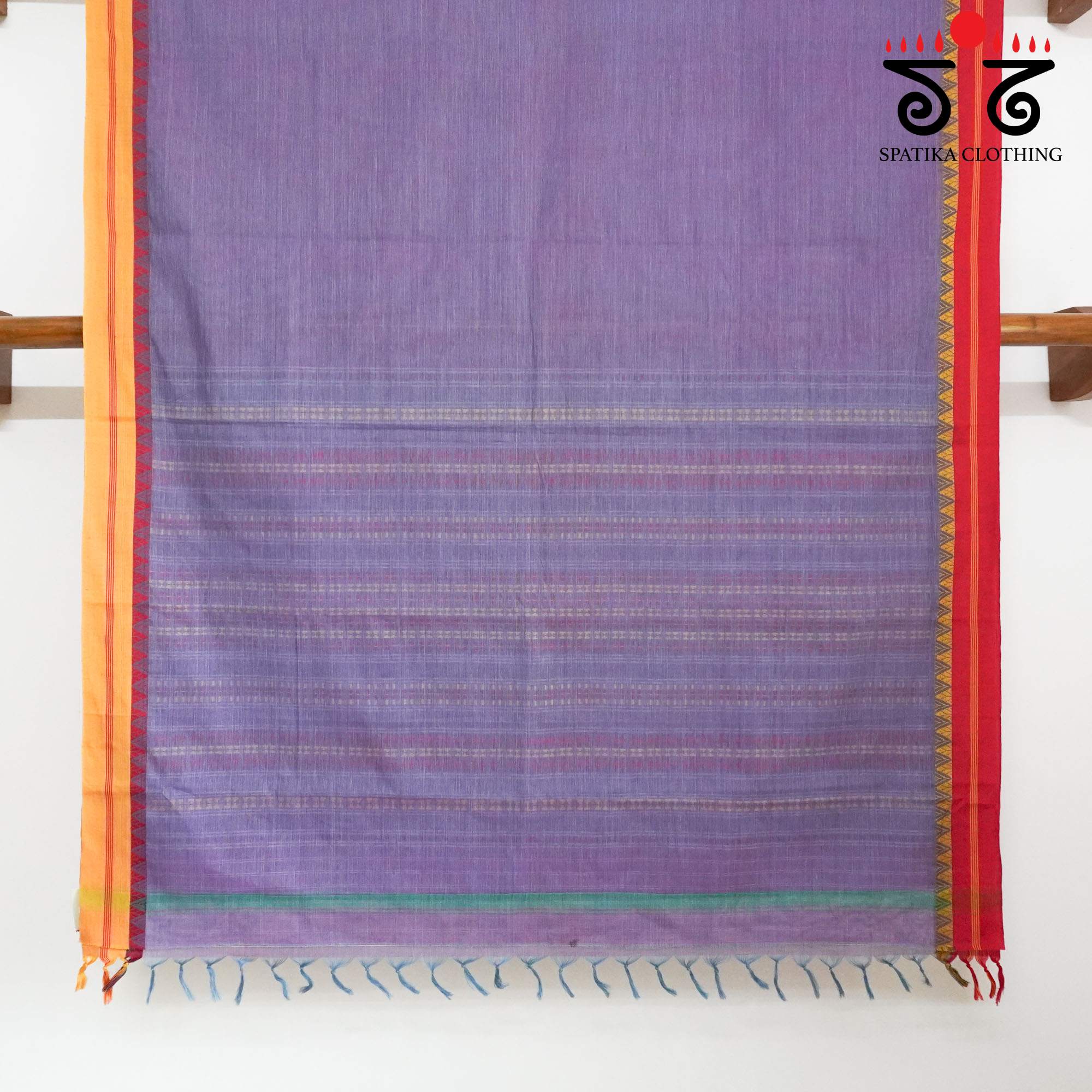 Begampur - Lilac Handwoven Cotton Saree