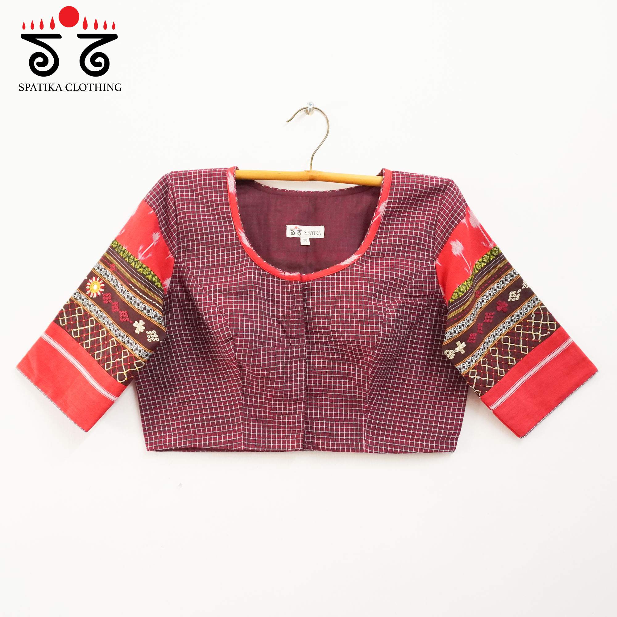 The Patteda Anchu - Red Lambani Blouse