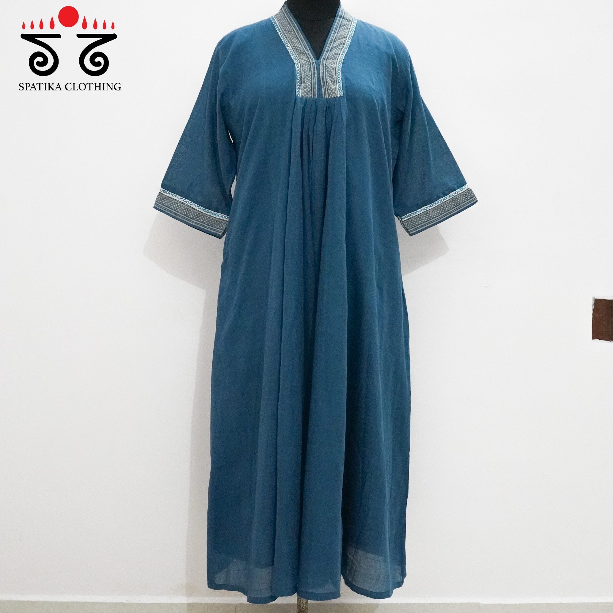 Pleated Mangalagiri Kurta