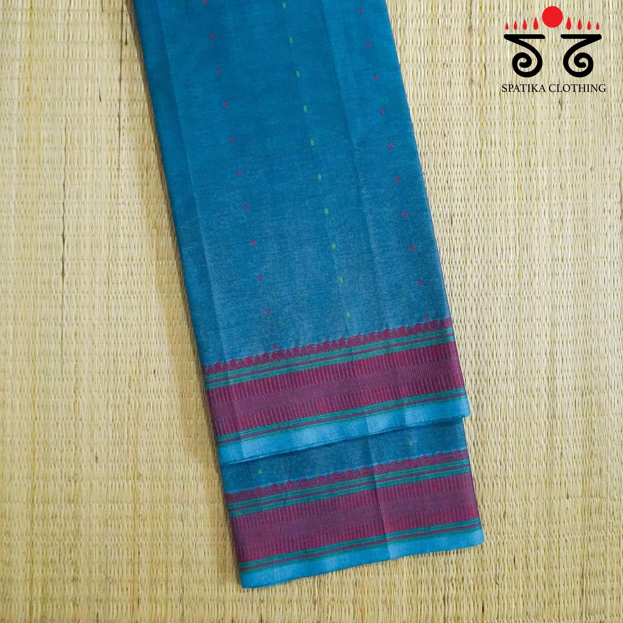 Blue Kanchi Cotton Saree